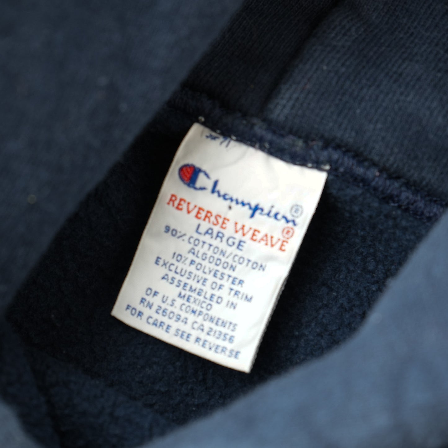 Navy Blue Champion Reverse Weave Hoodie
