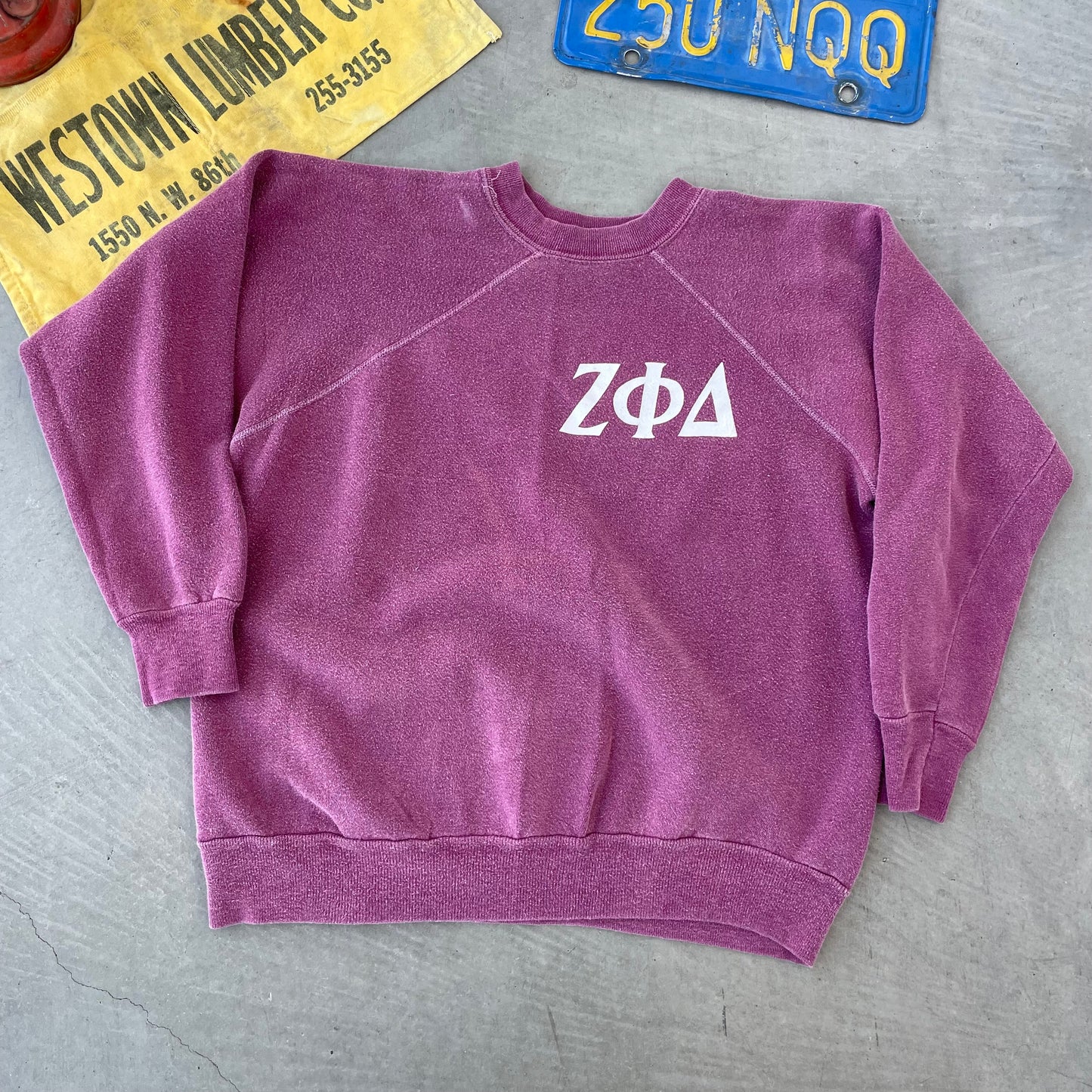 60’s Collegiate Fraternity Raglan Sweatshirt