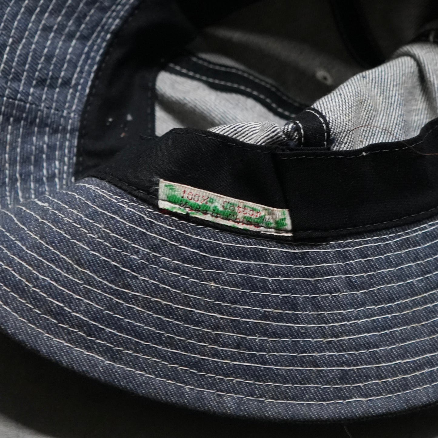 70s denim bucket hat