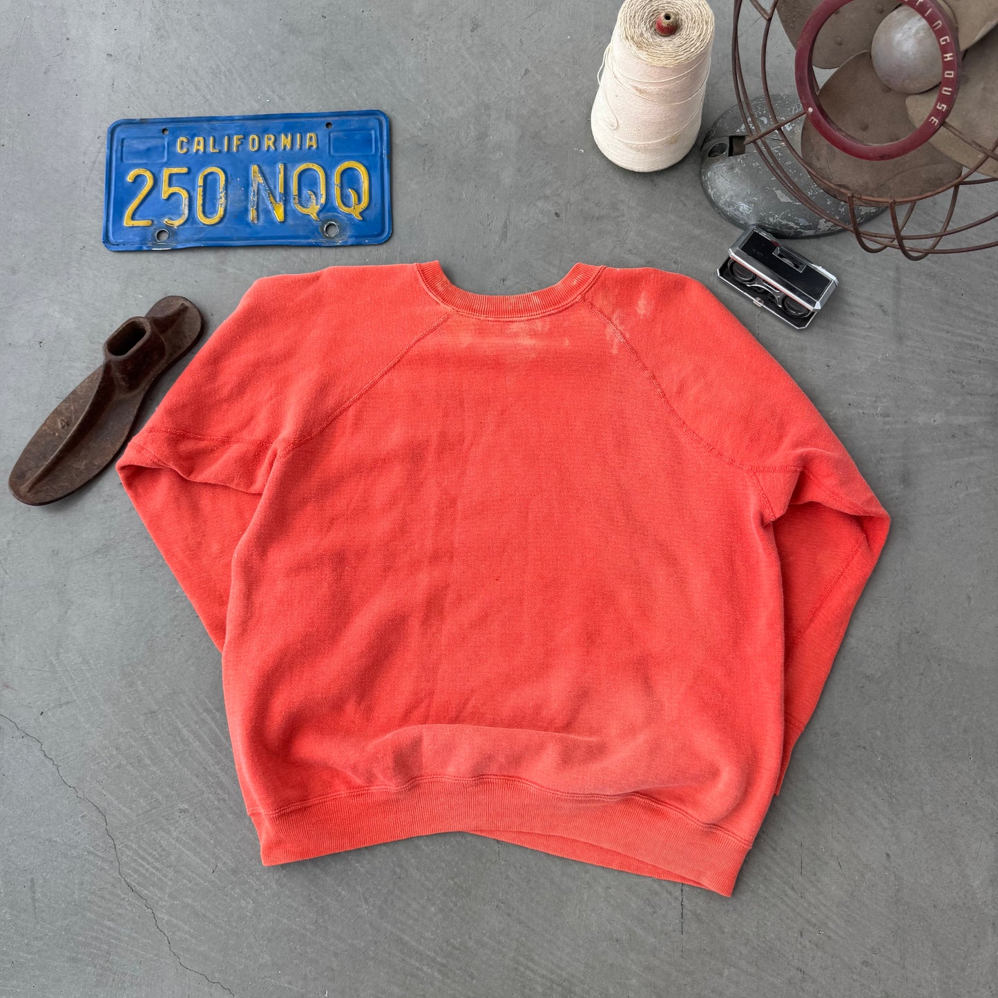 60s faded orange sweat