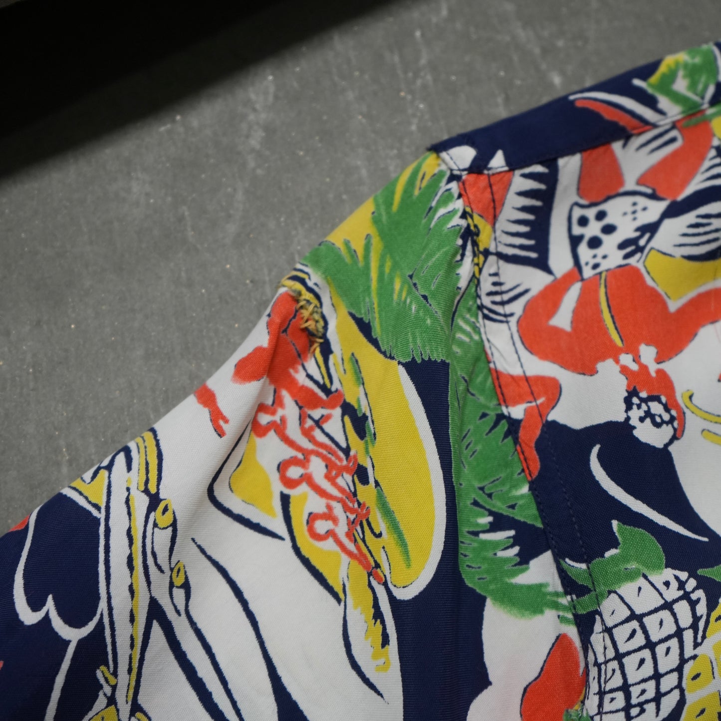 50s hawaiian rayon shirt