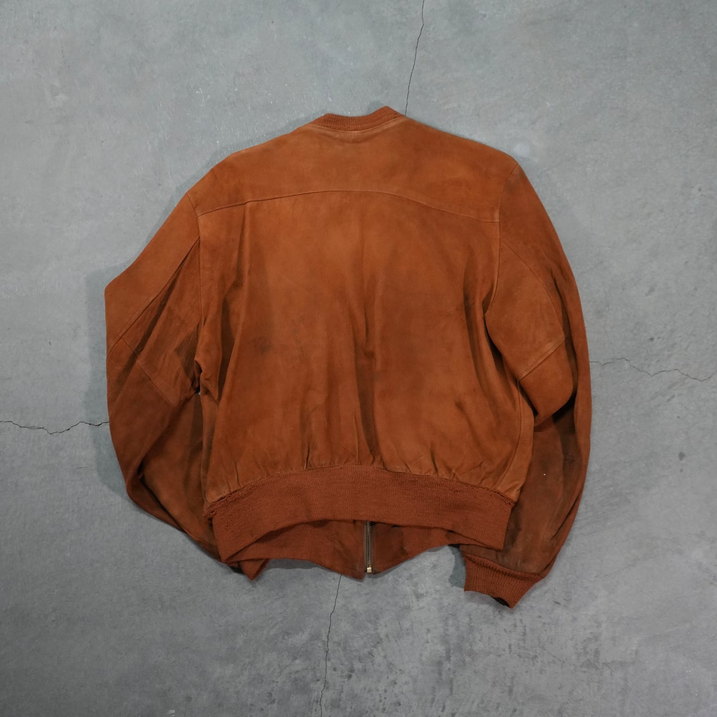 60s burnt orange suede jacket