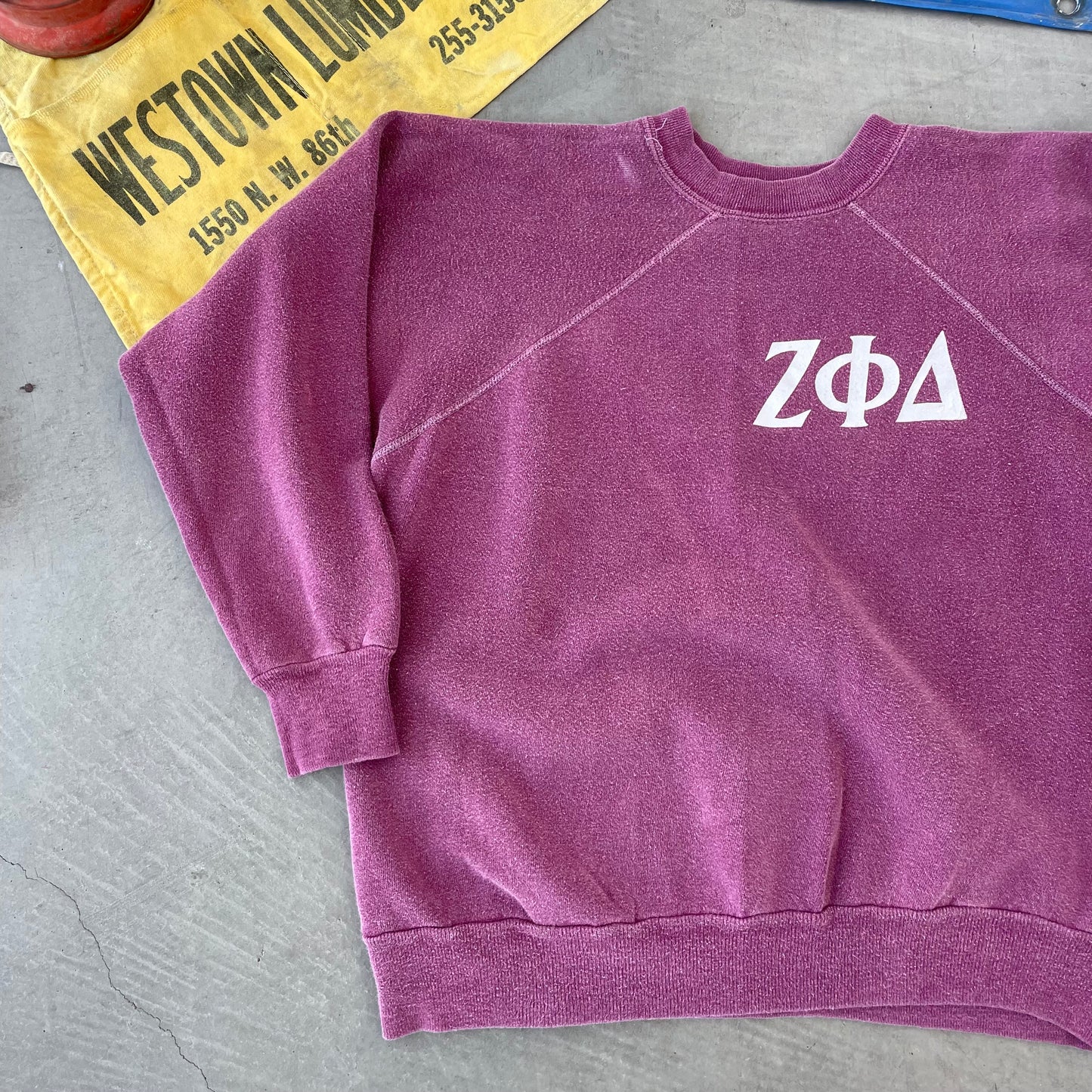 60’s Collegiate Fraternity Raglan Sweatshirt