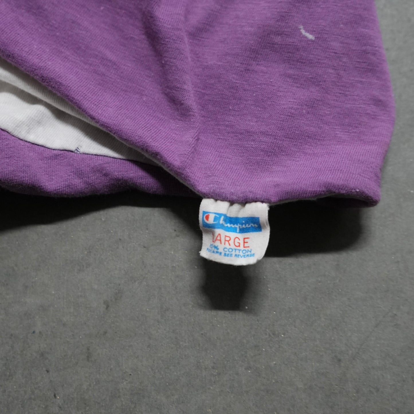 70s champion faded purple PE tee