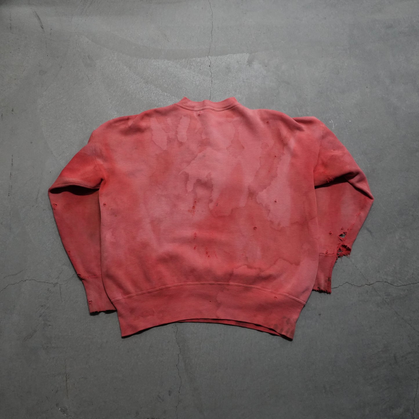 50s faded red 1/4 zip sweat