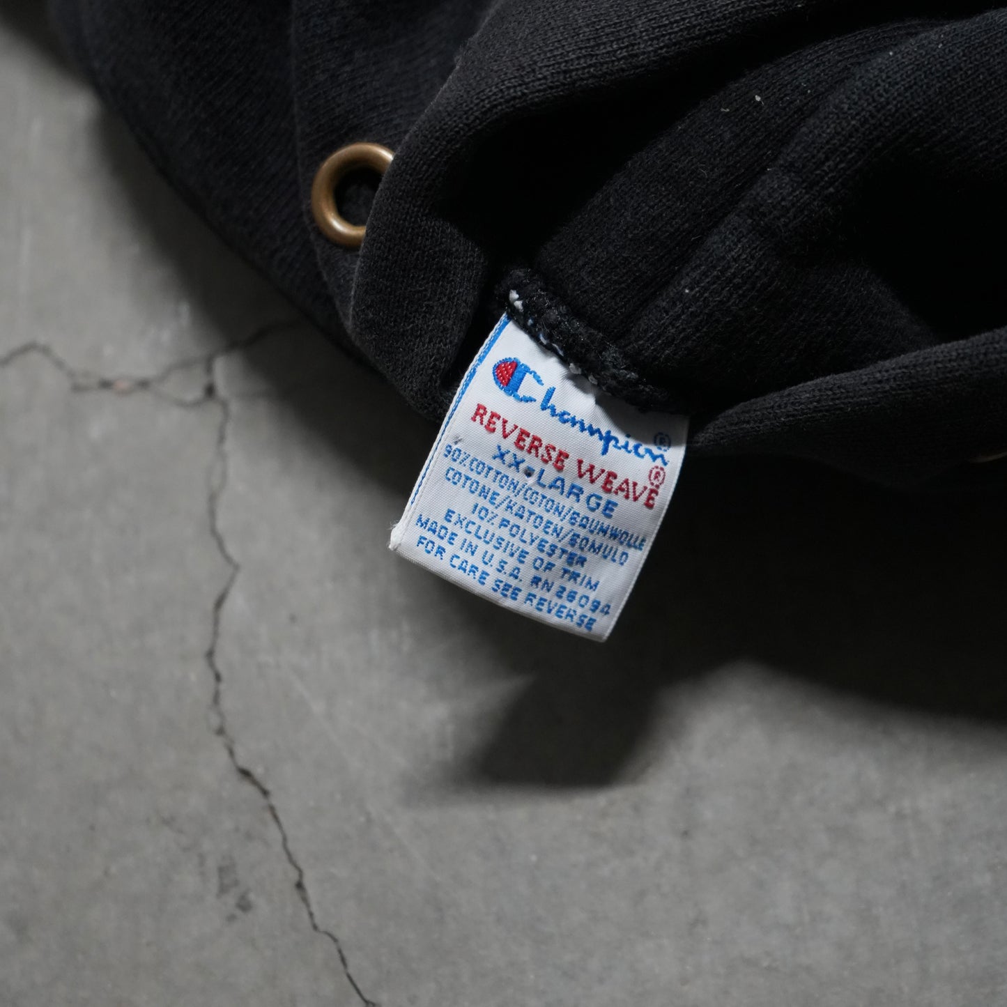 90s champion black hoodie