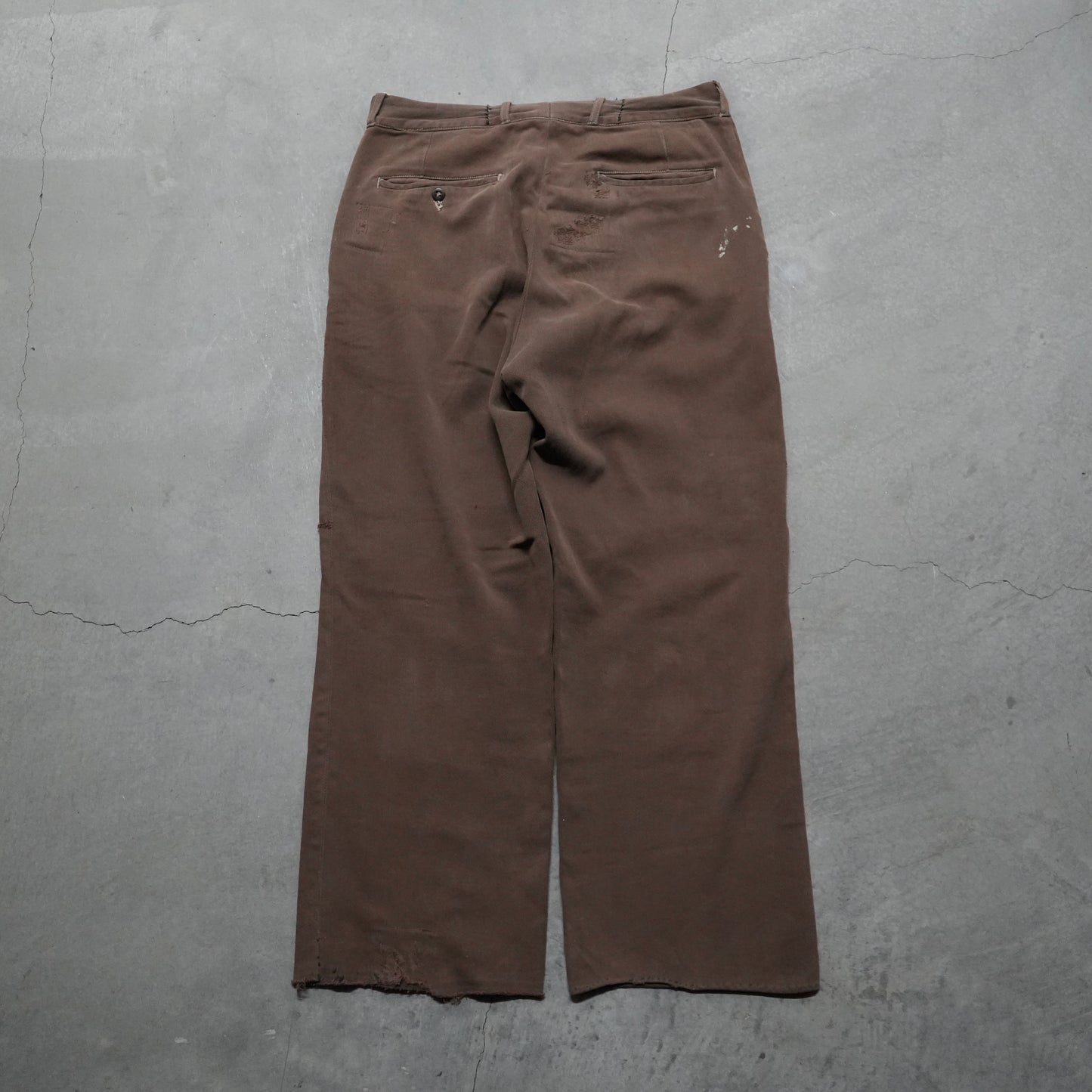 40s cotton whipcord chinos