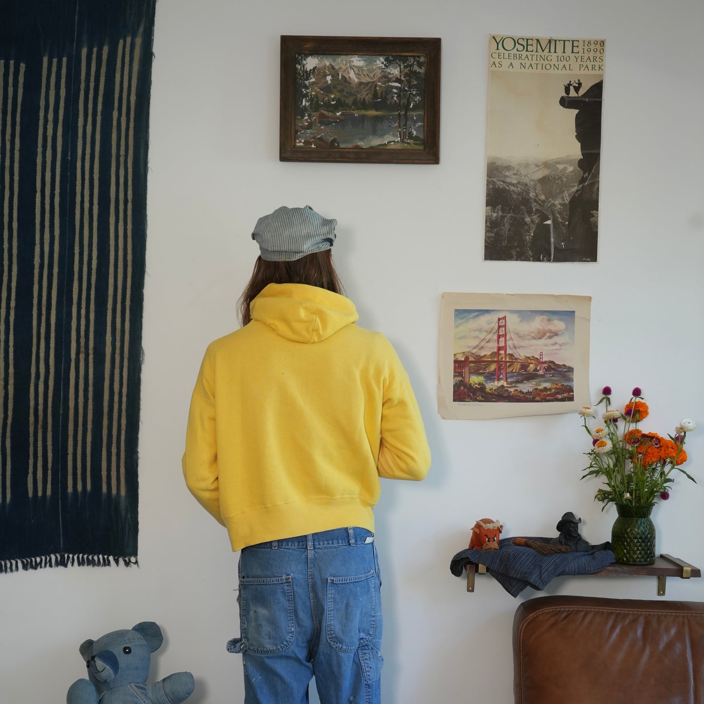 60s faded yellow hoodie