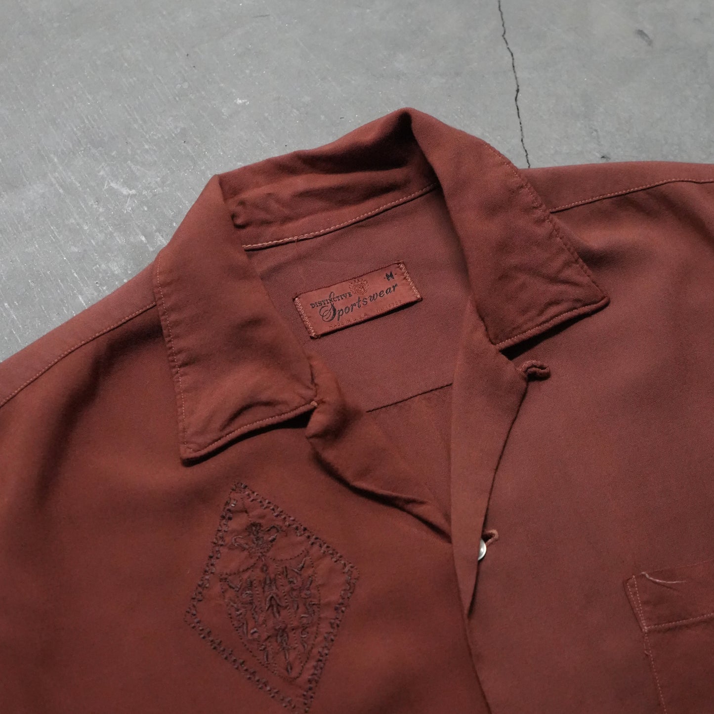 50s rayon button up
