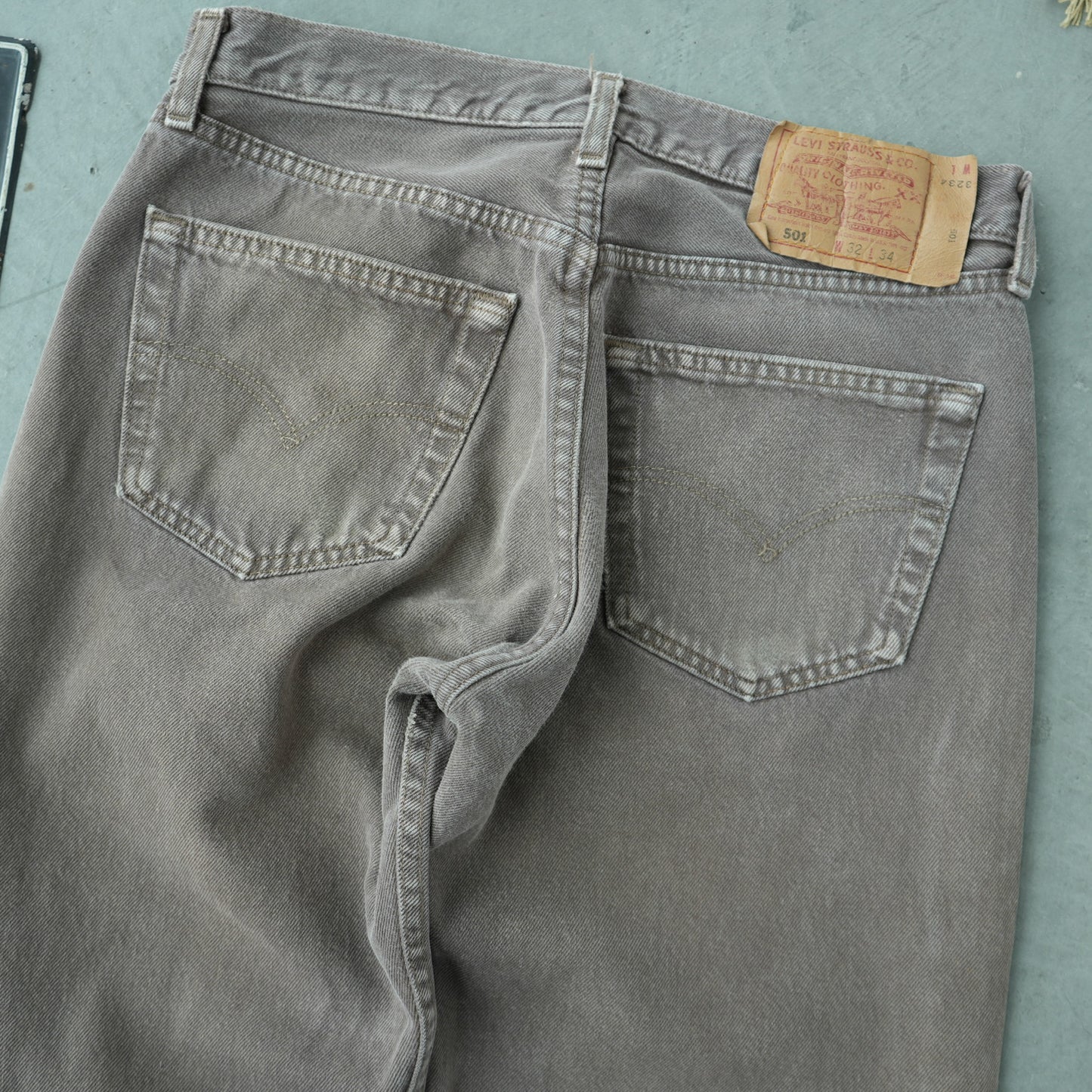 90’s Levi’s 501 Made in USA Brown Denim Jeans