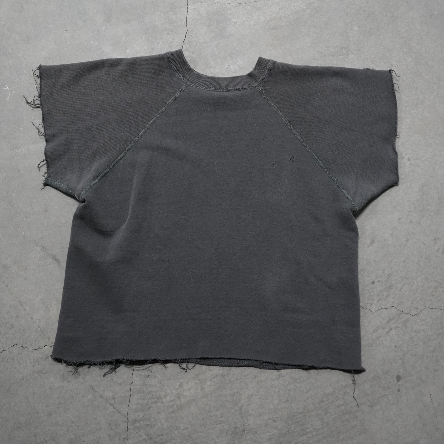 60s flock print black sweat