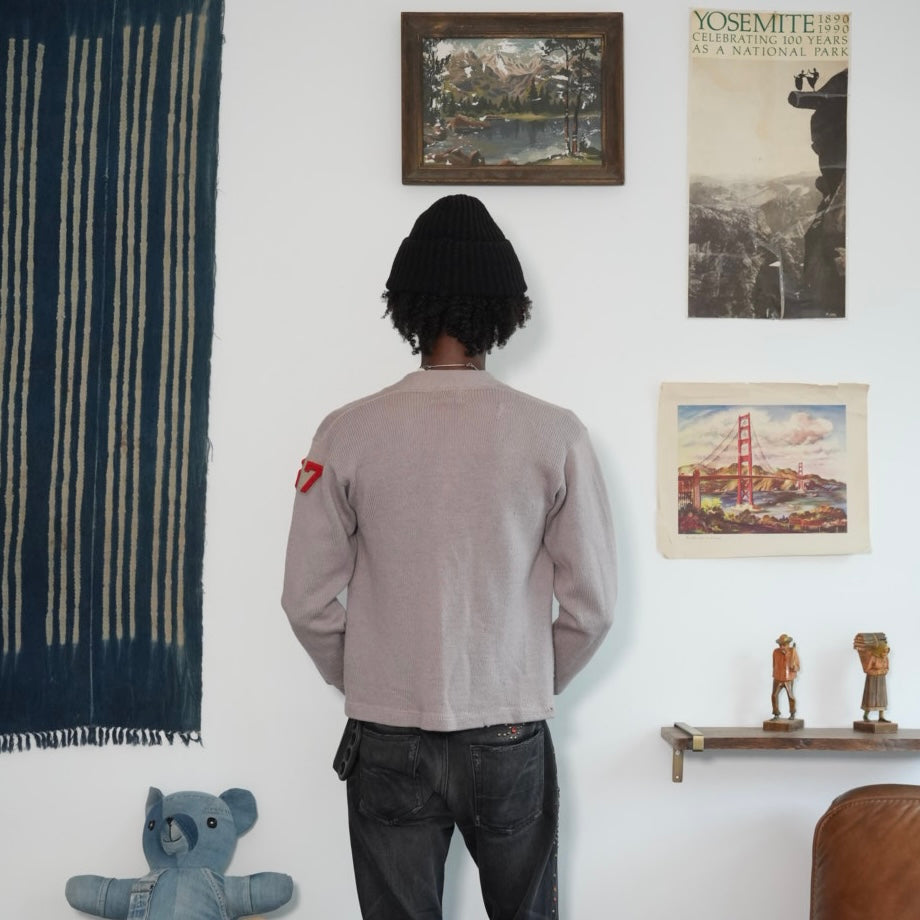 50s campus varsity cardigan