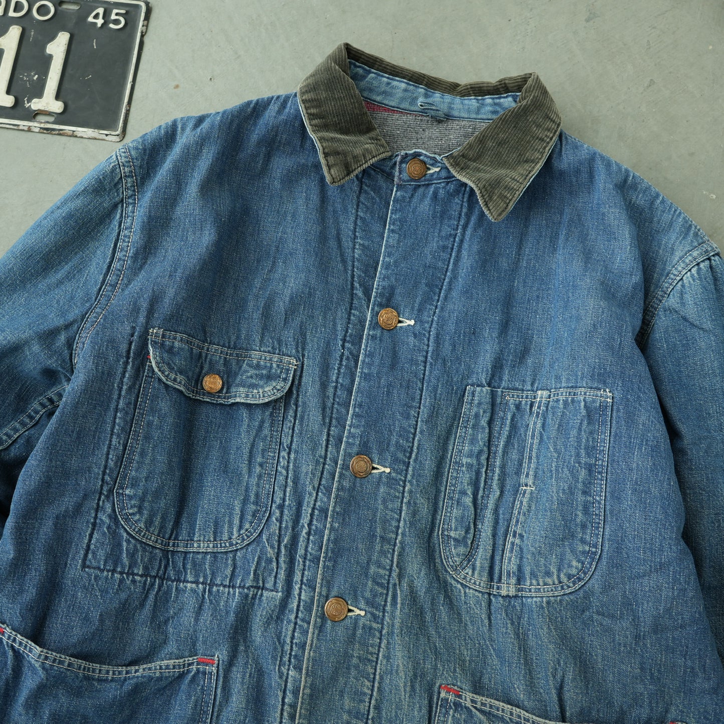 Wrangler Blue Bell Blanket Lined Denim Chore Coat