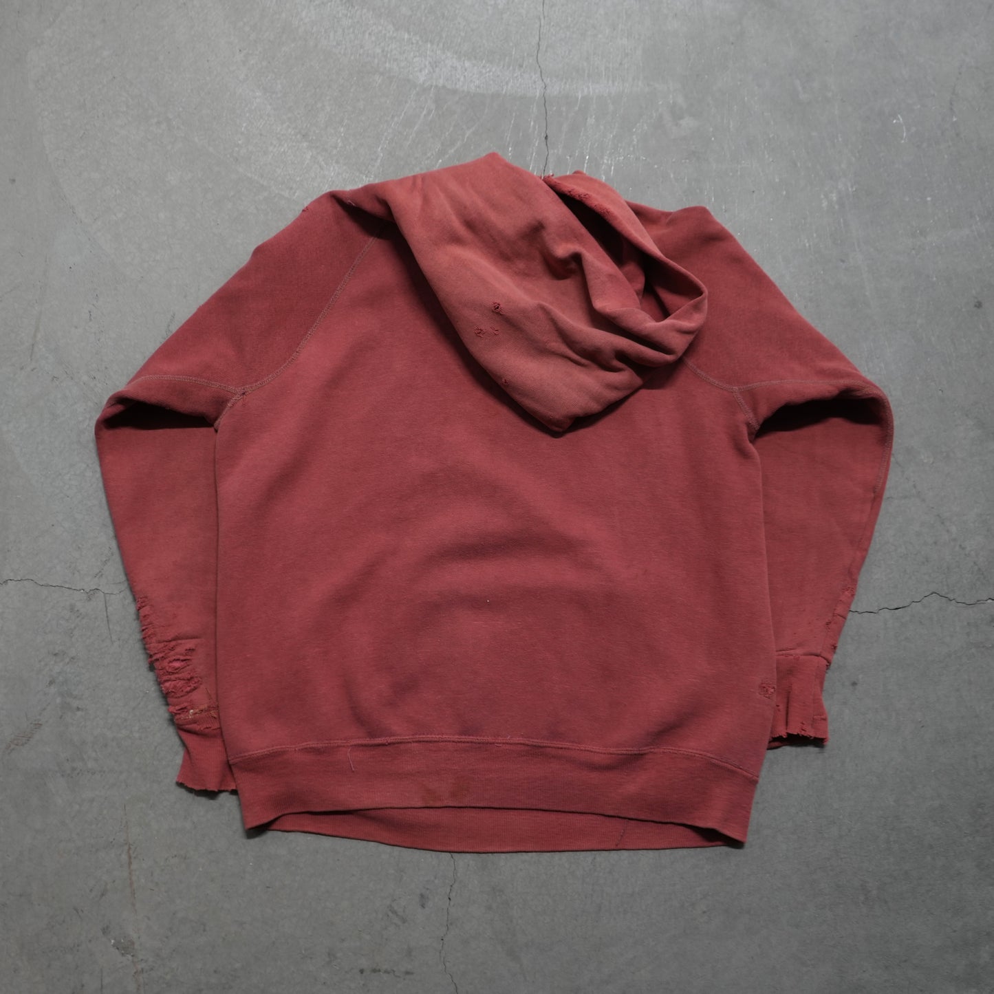 50s faded burgundy hoodie