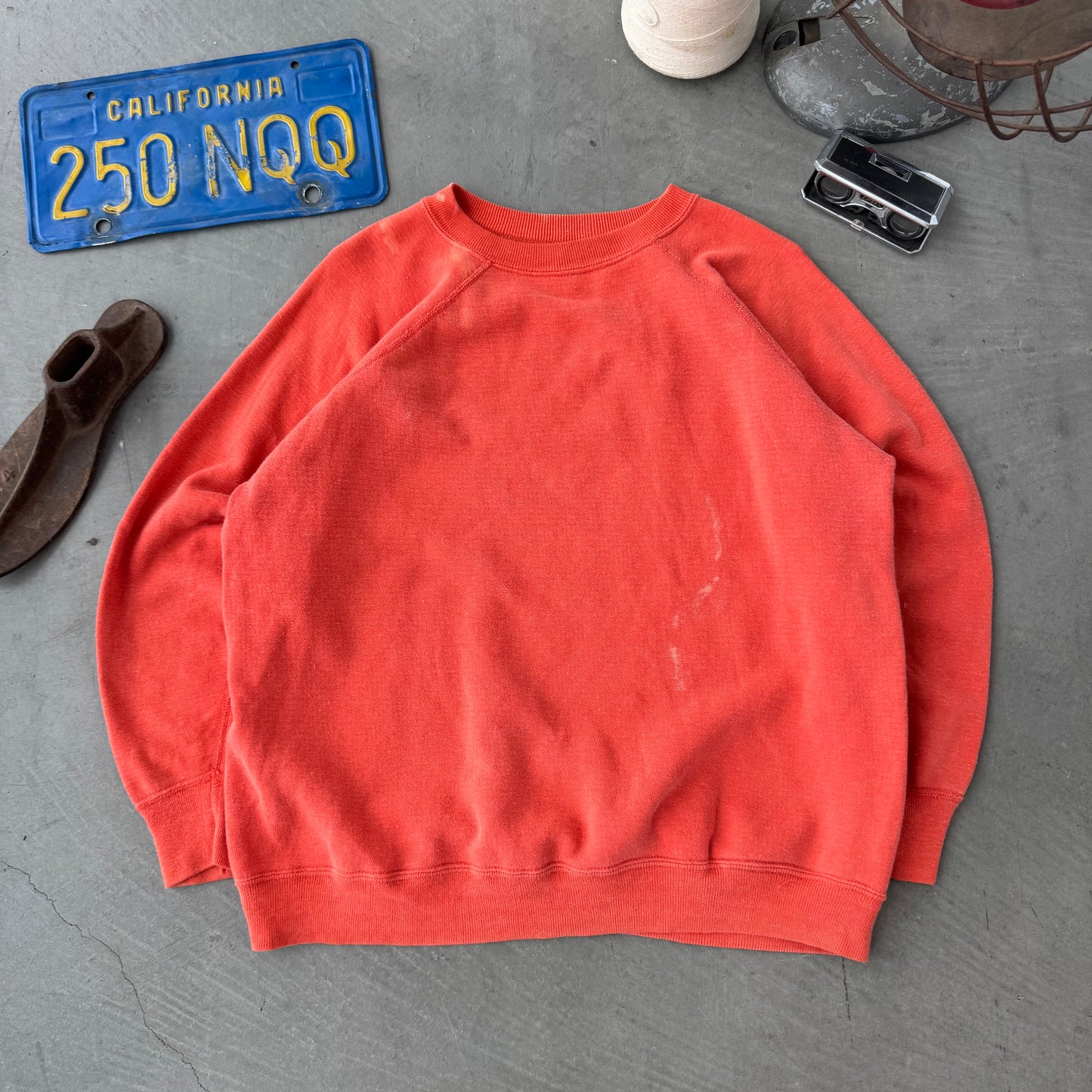 60s faded orange sweat
