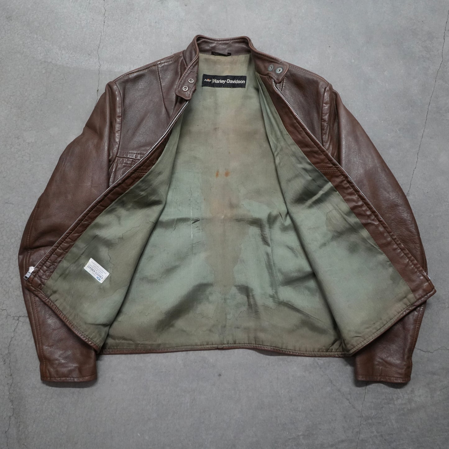 60s harley davidson cafe racer leather jacket
