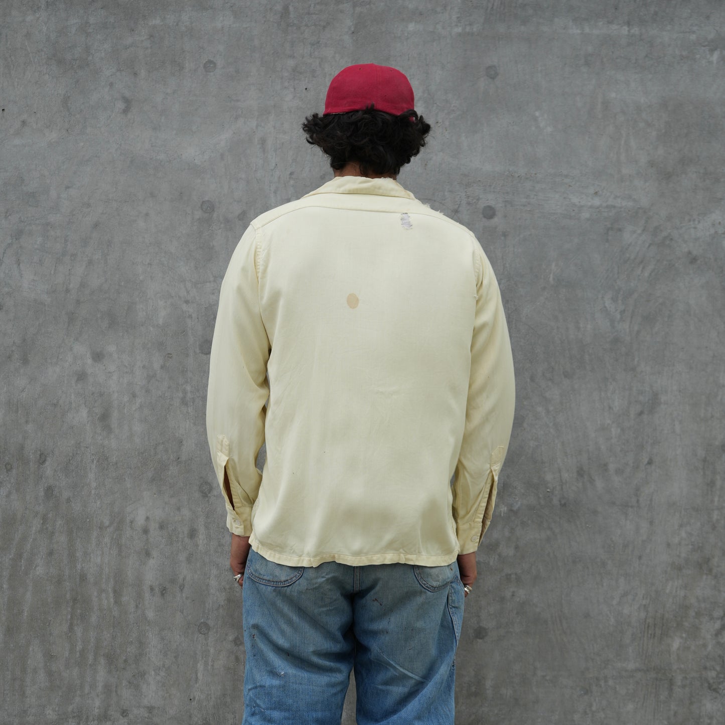 60s faded gabardine shirt