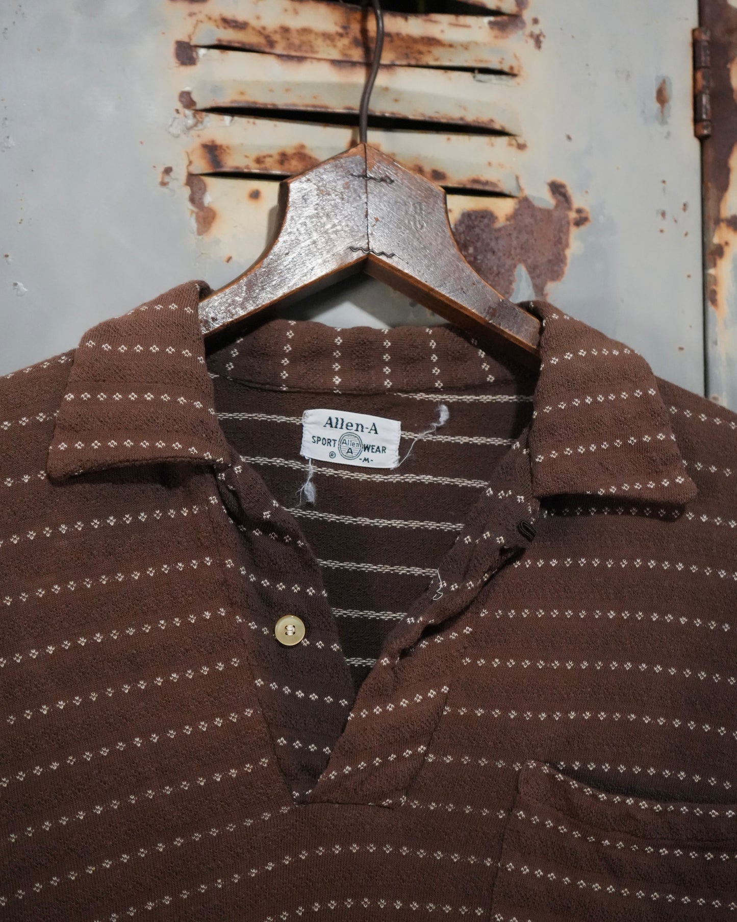 60s Striped Cotton Polo