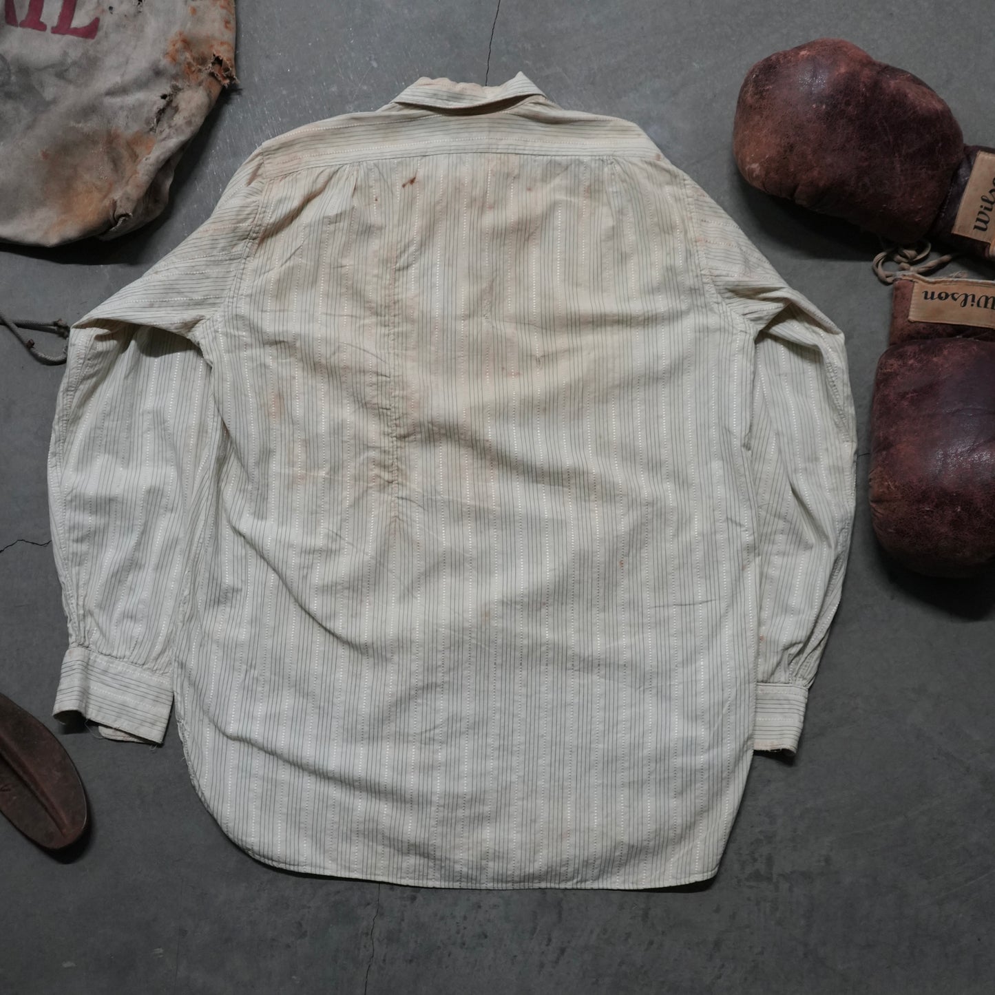 20s elder chinstrap work shirt
