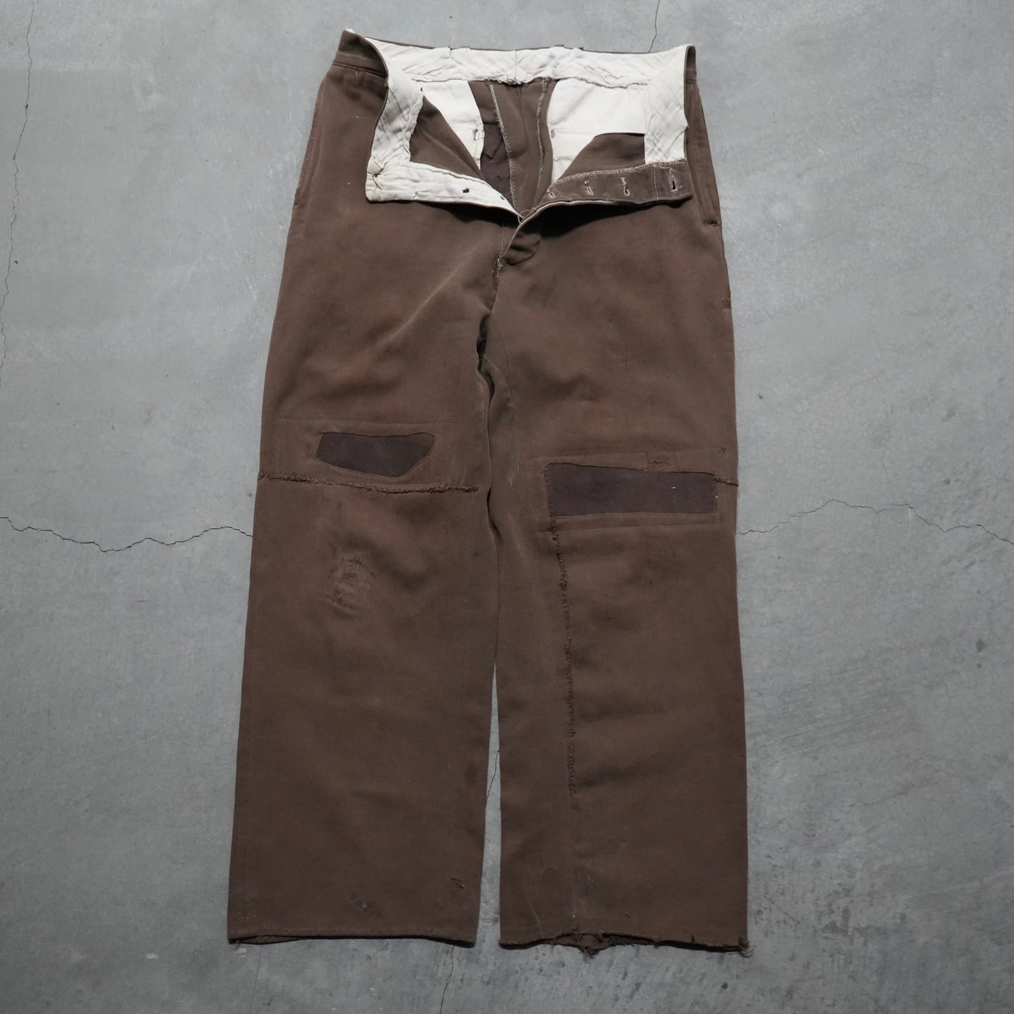 40s cotton whipcord chinos