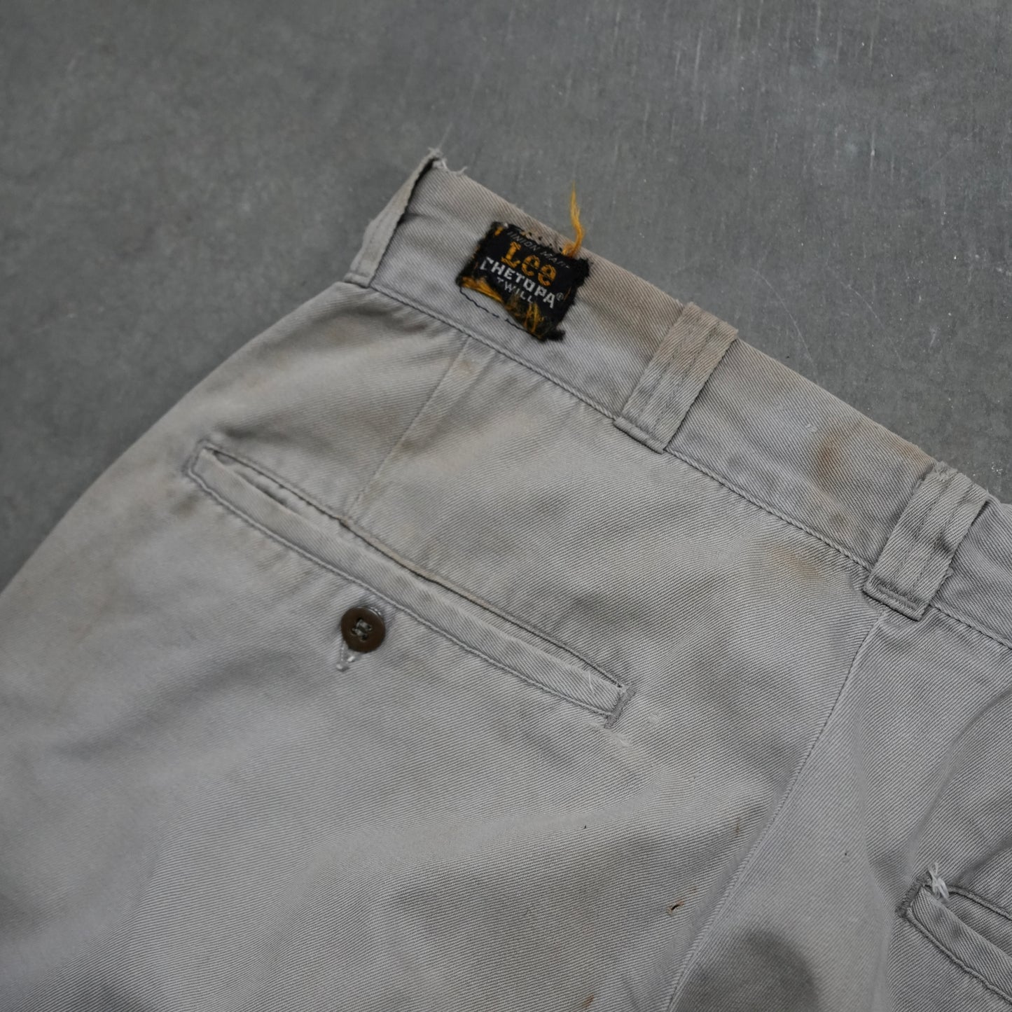 50s lee repaired chinos