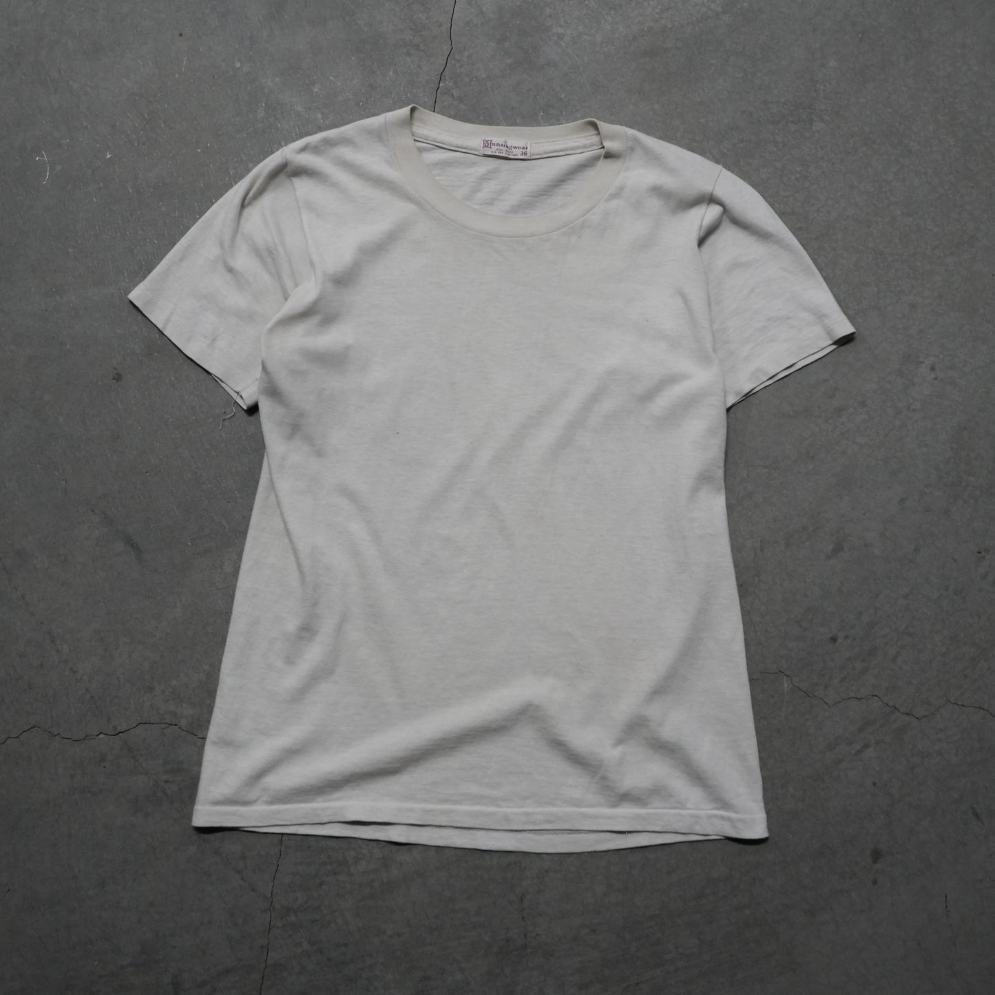 60s white cotton tee