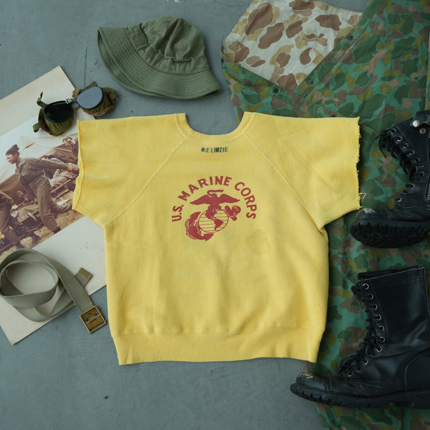 60s usmc hand drawn sweat