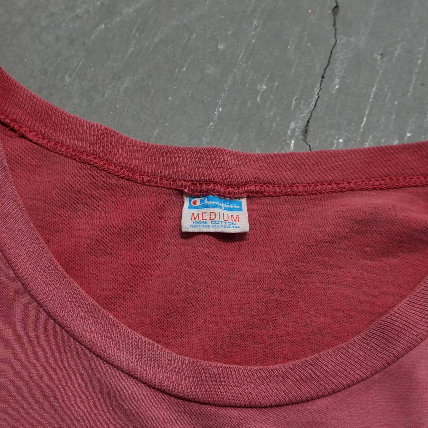 70s champion faded red PE tee