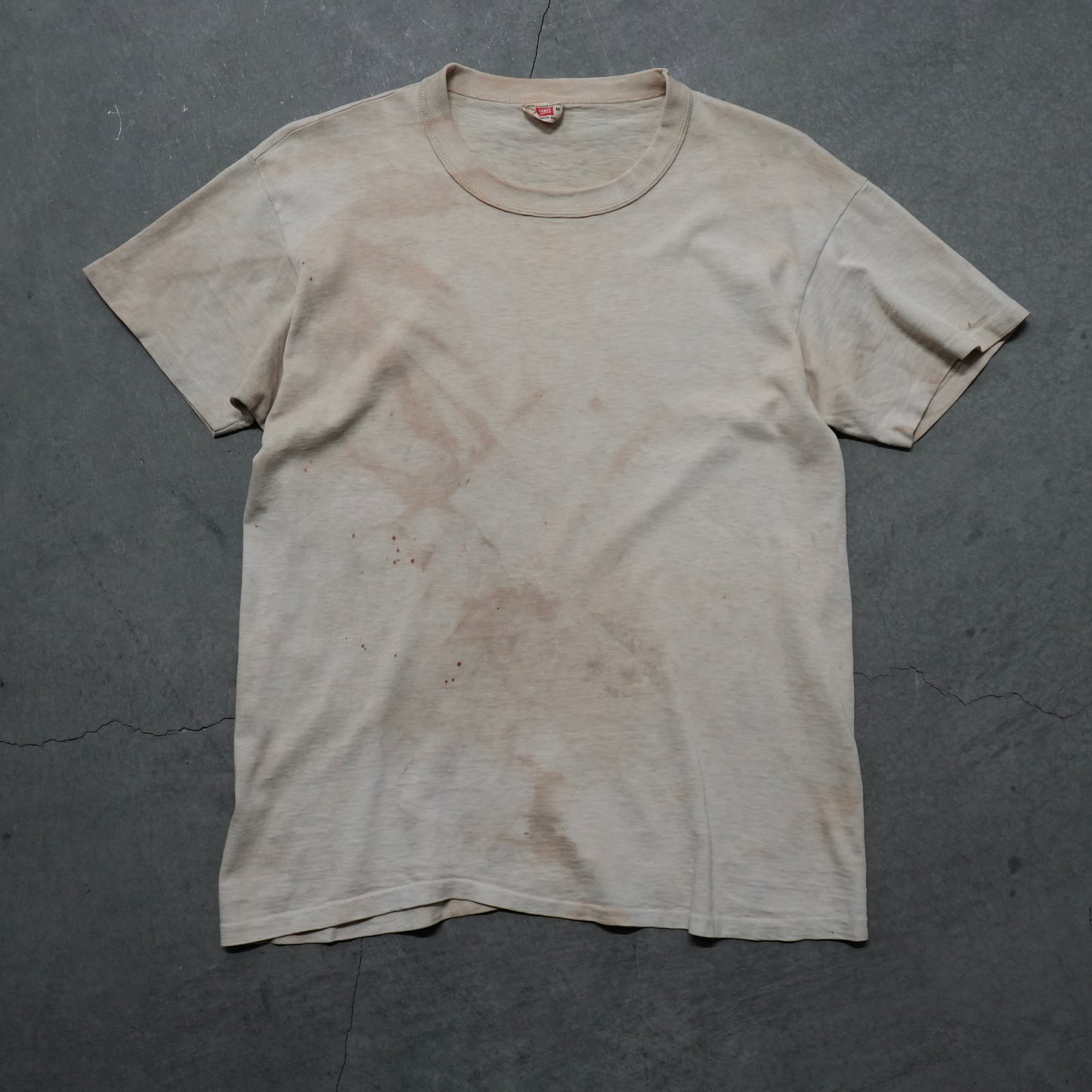 50s hanes dirty white tee