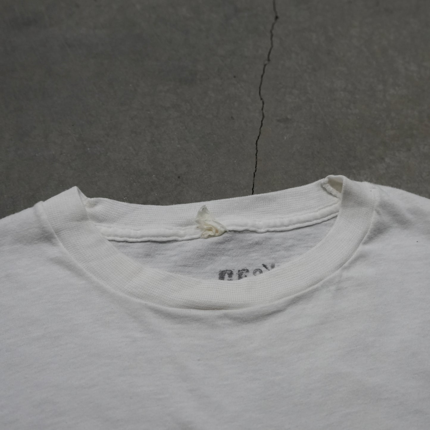 60s white cotton tee