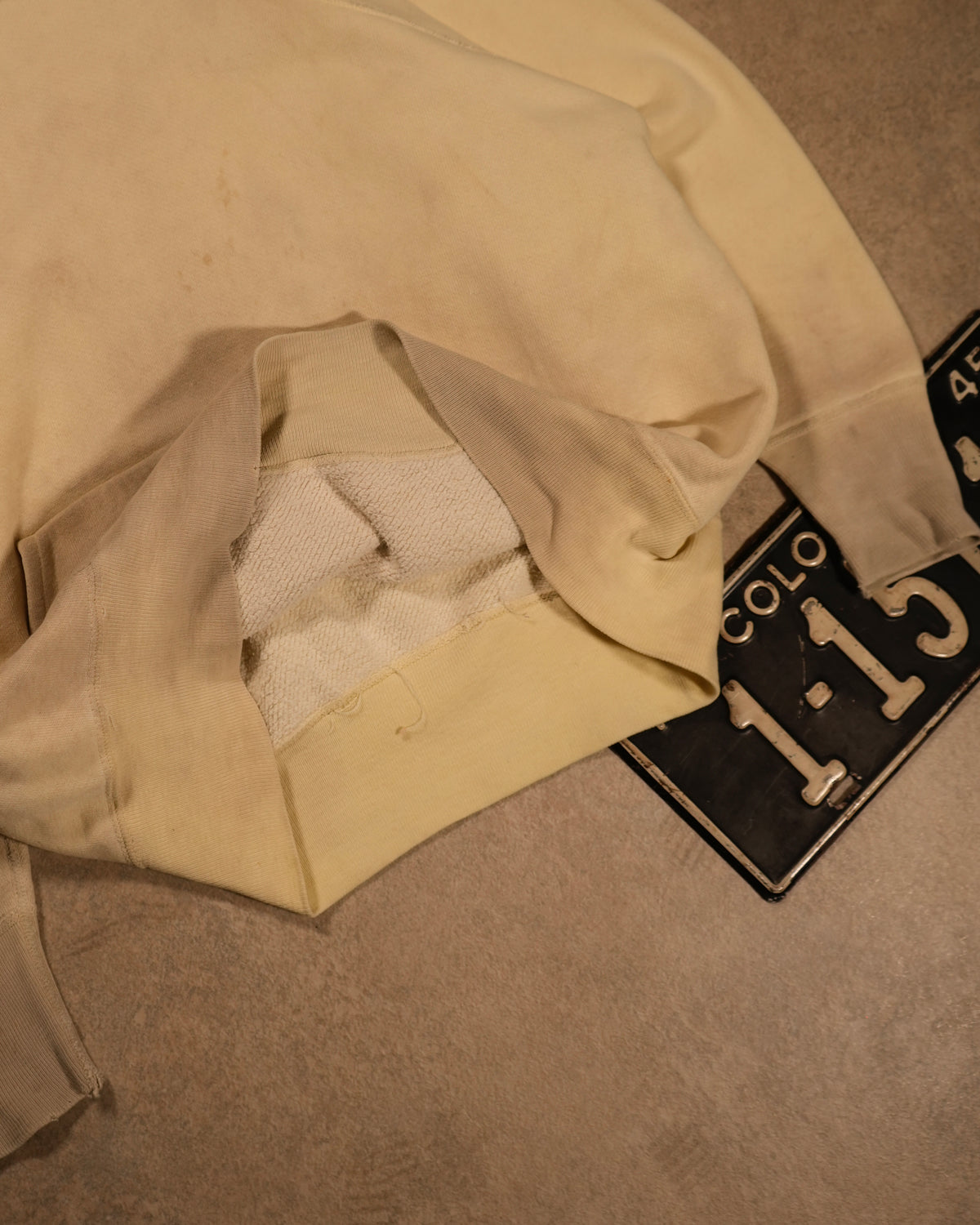 50s Faded Yellow Hoodie