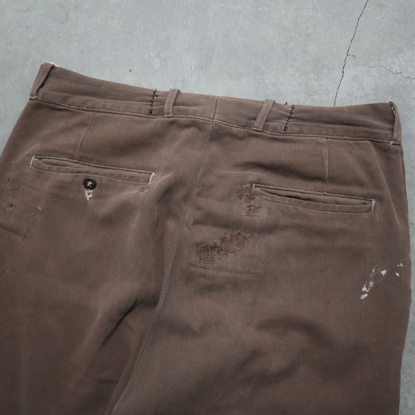 40s cotton whipcord chinos