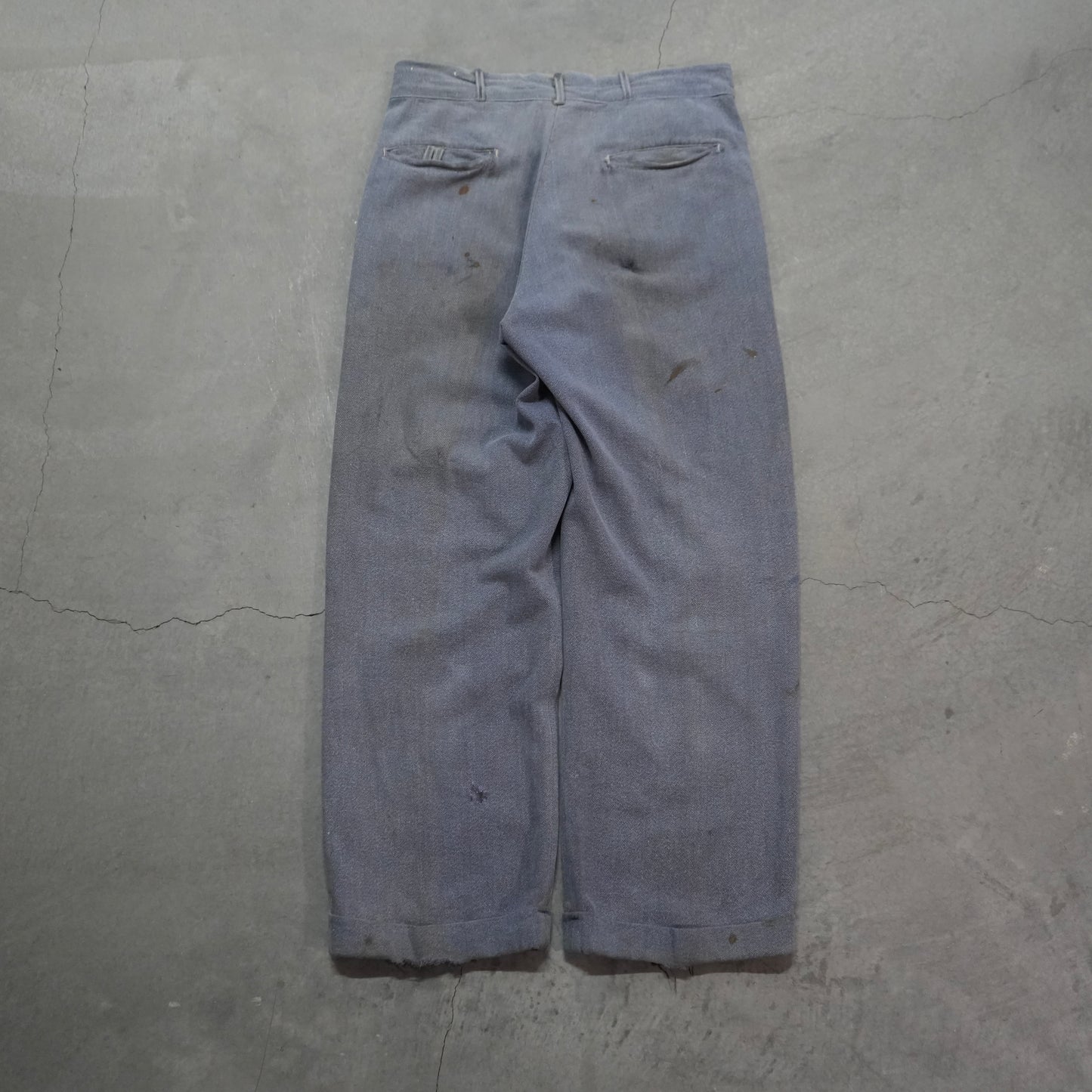 40s cotton whipcord pants