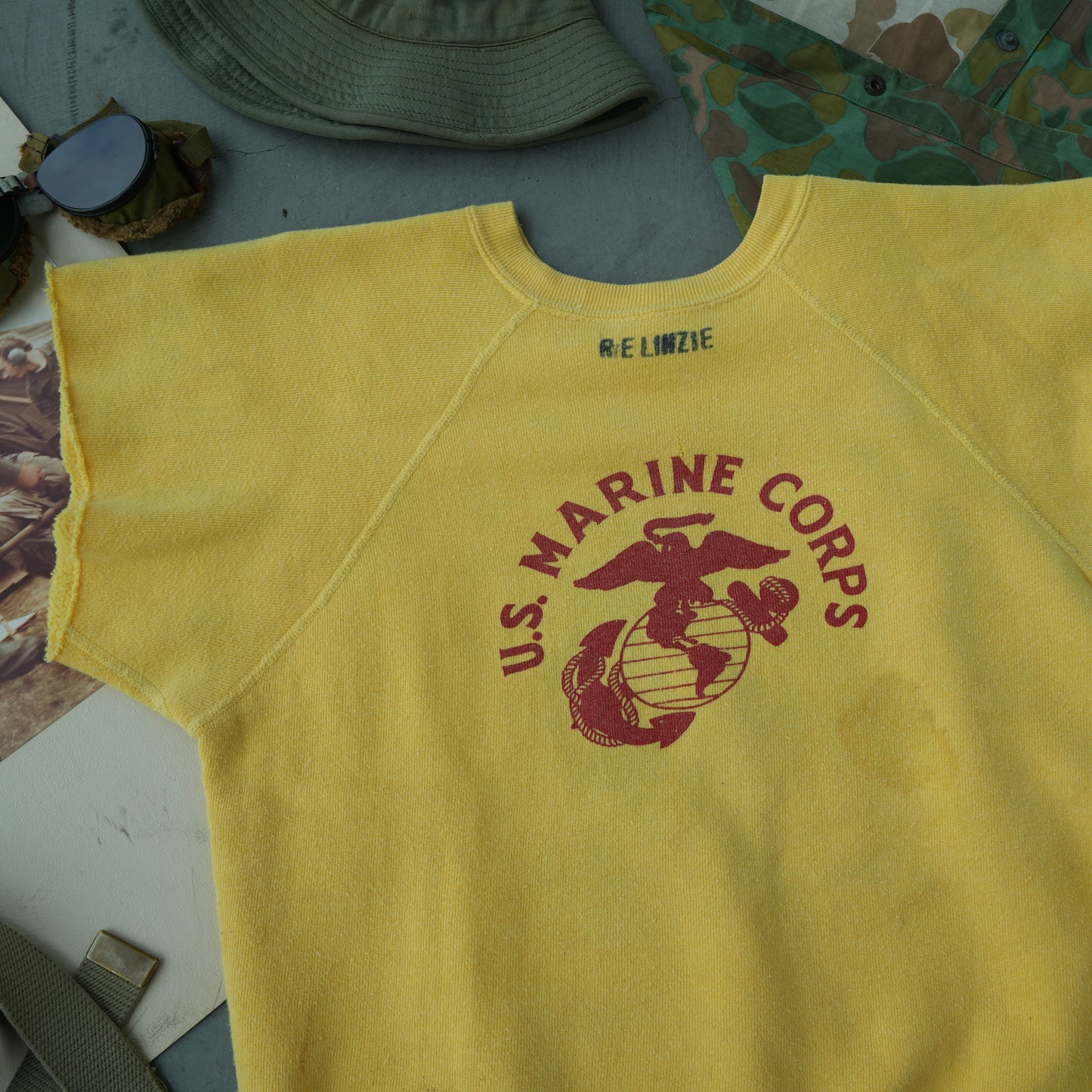 60s usmc hand drawn sweat