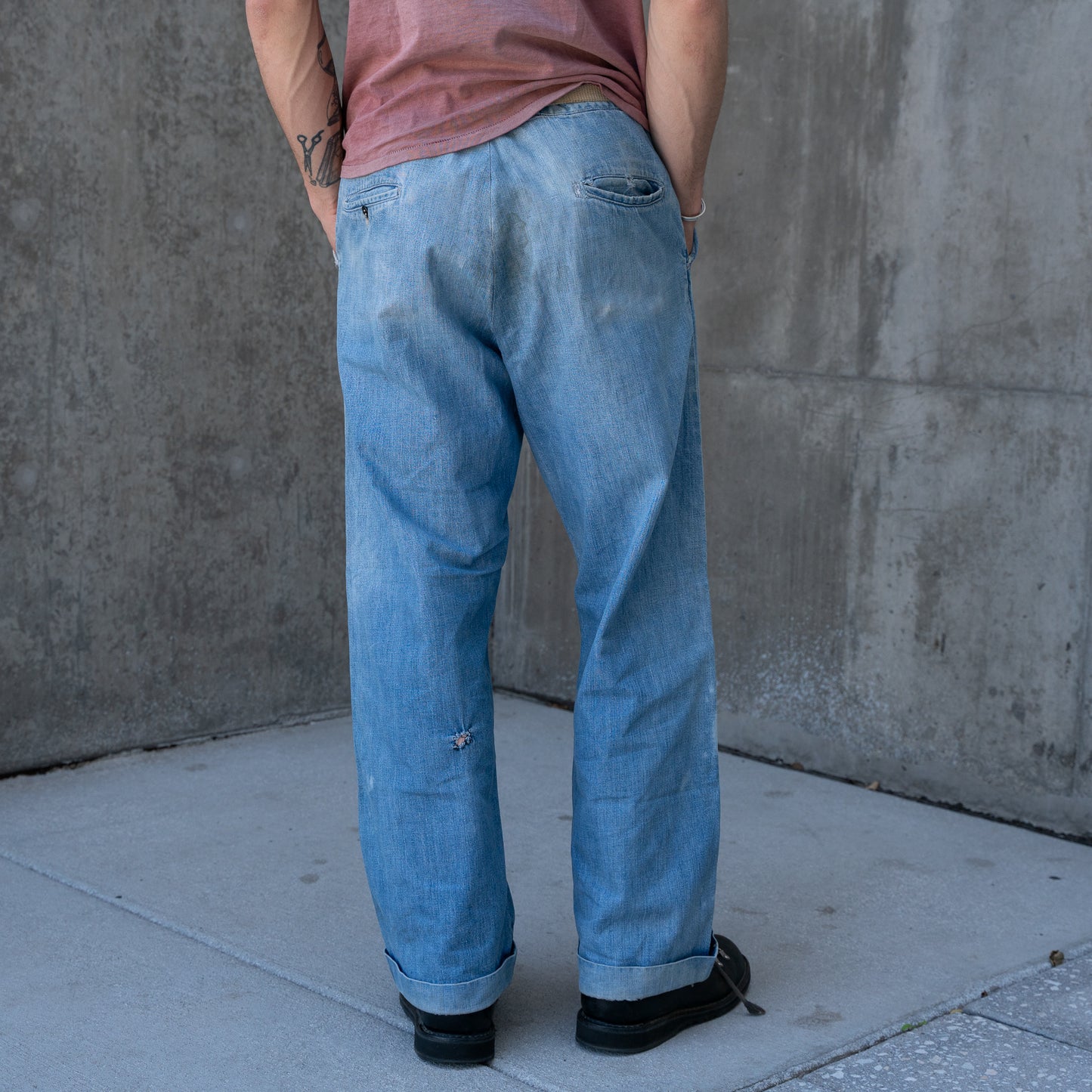 40s denim chinos