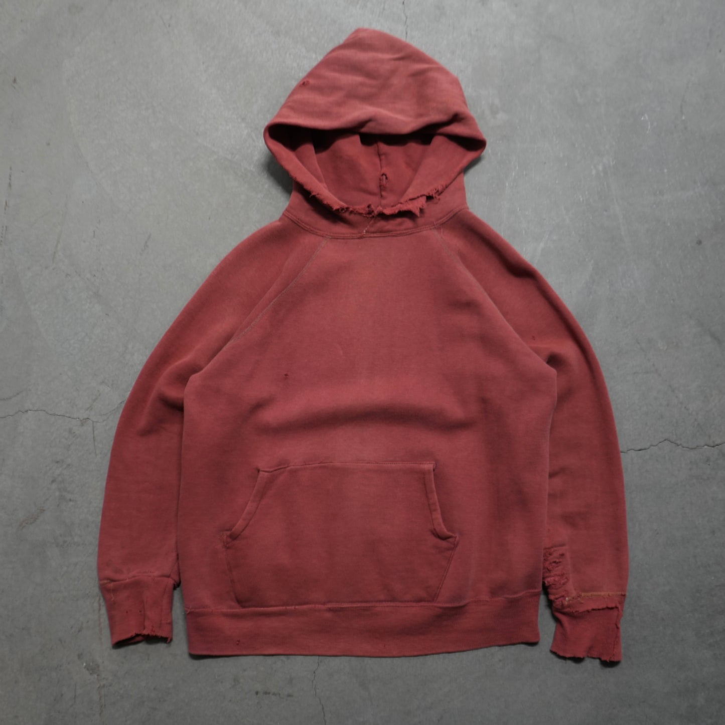 50s faded burgundy hoodie