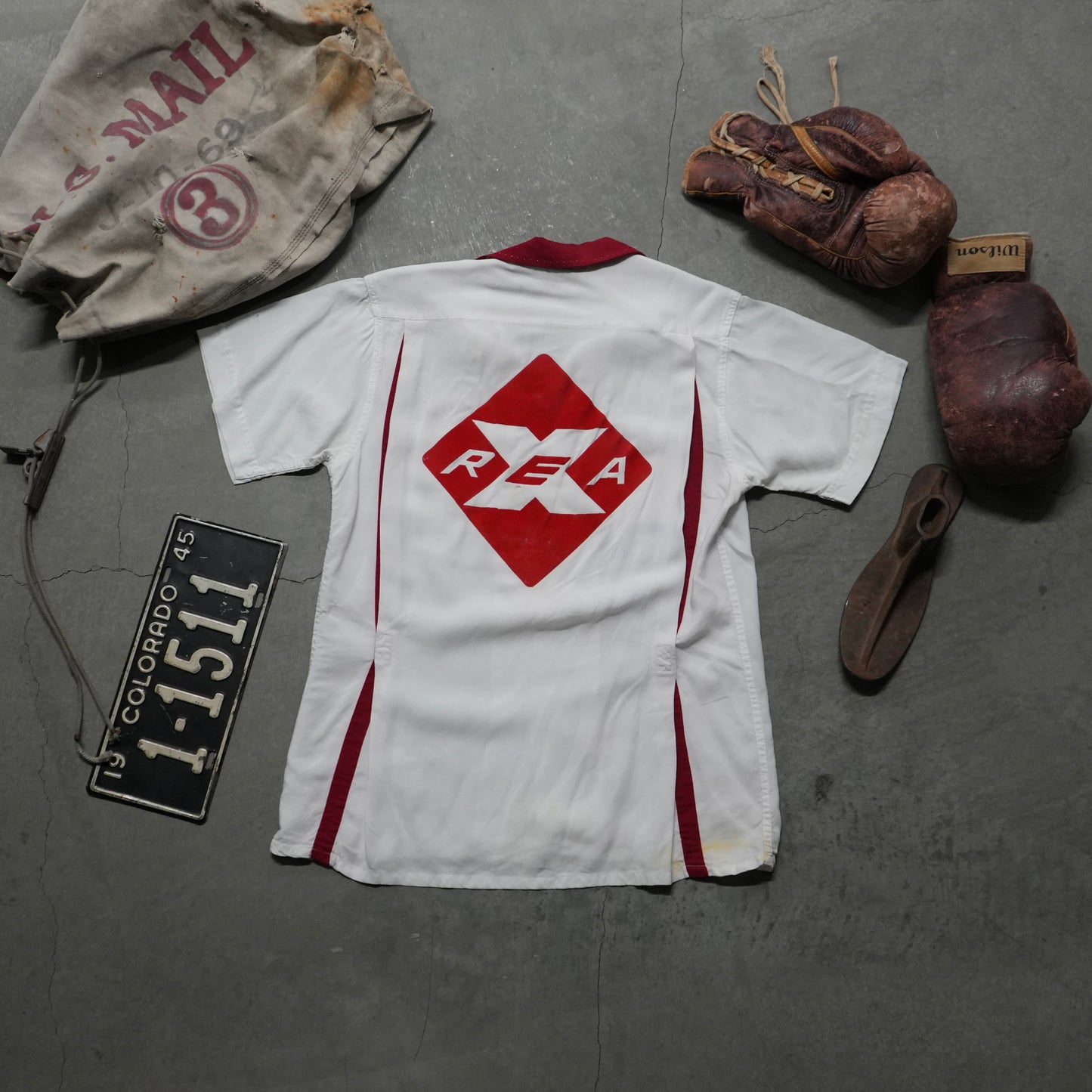 60s rayon bowling shirt