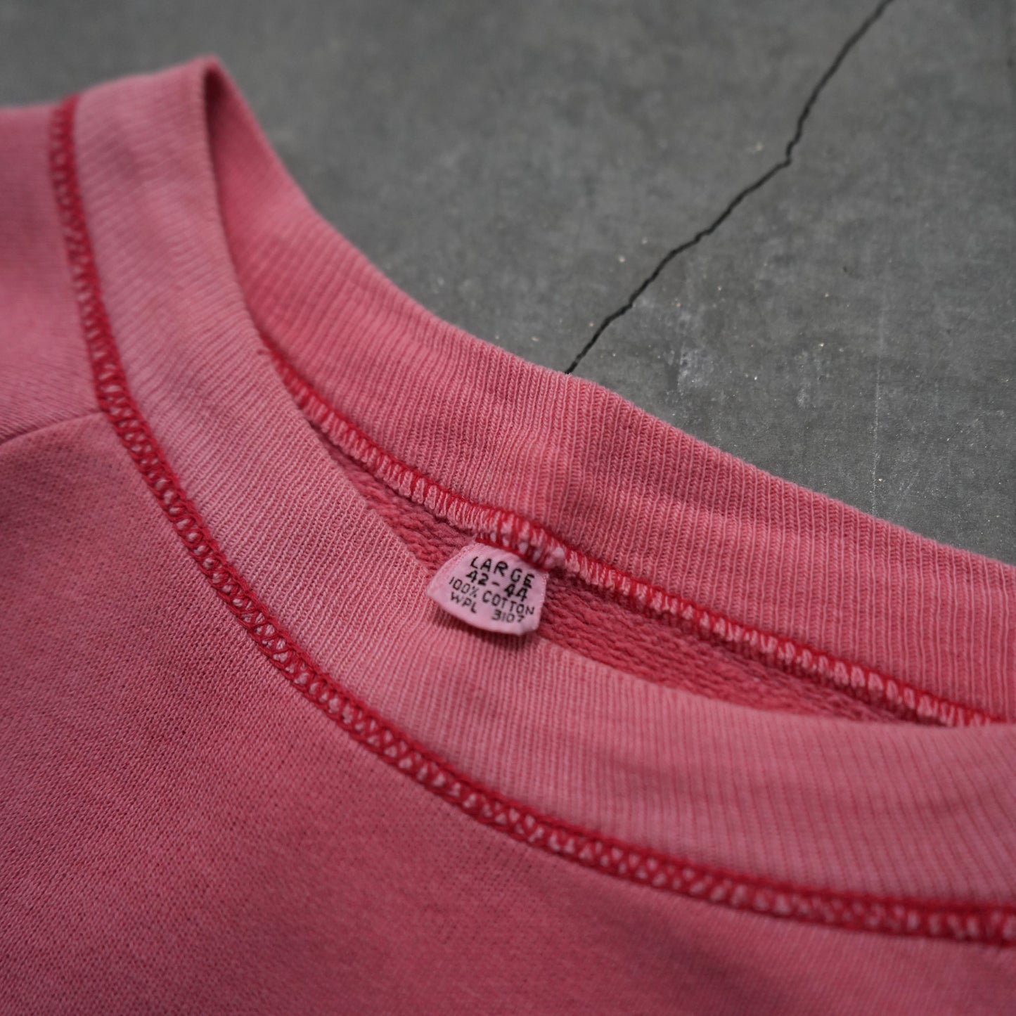 60s faded red smersh sweat