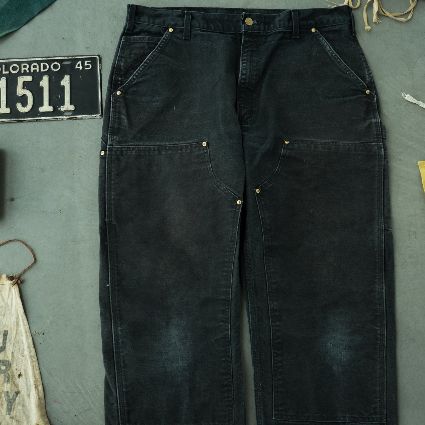 Black Carhartt Double Knee Work Pants