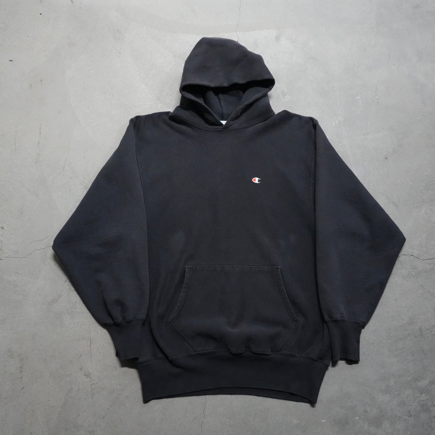 90s champion black hoodie