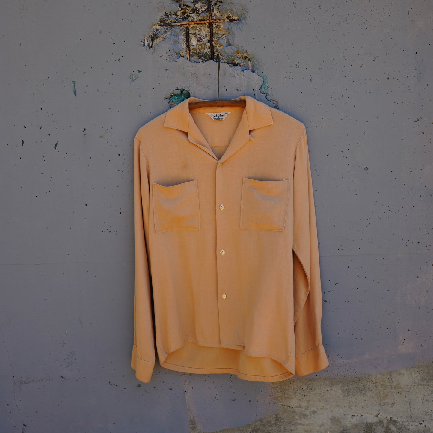 50s rayon button up