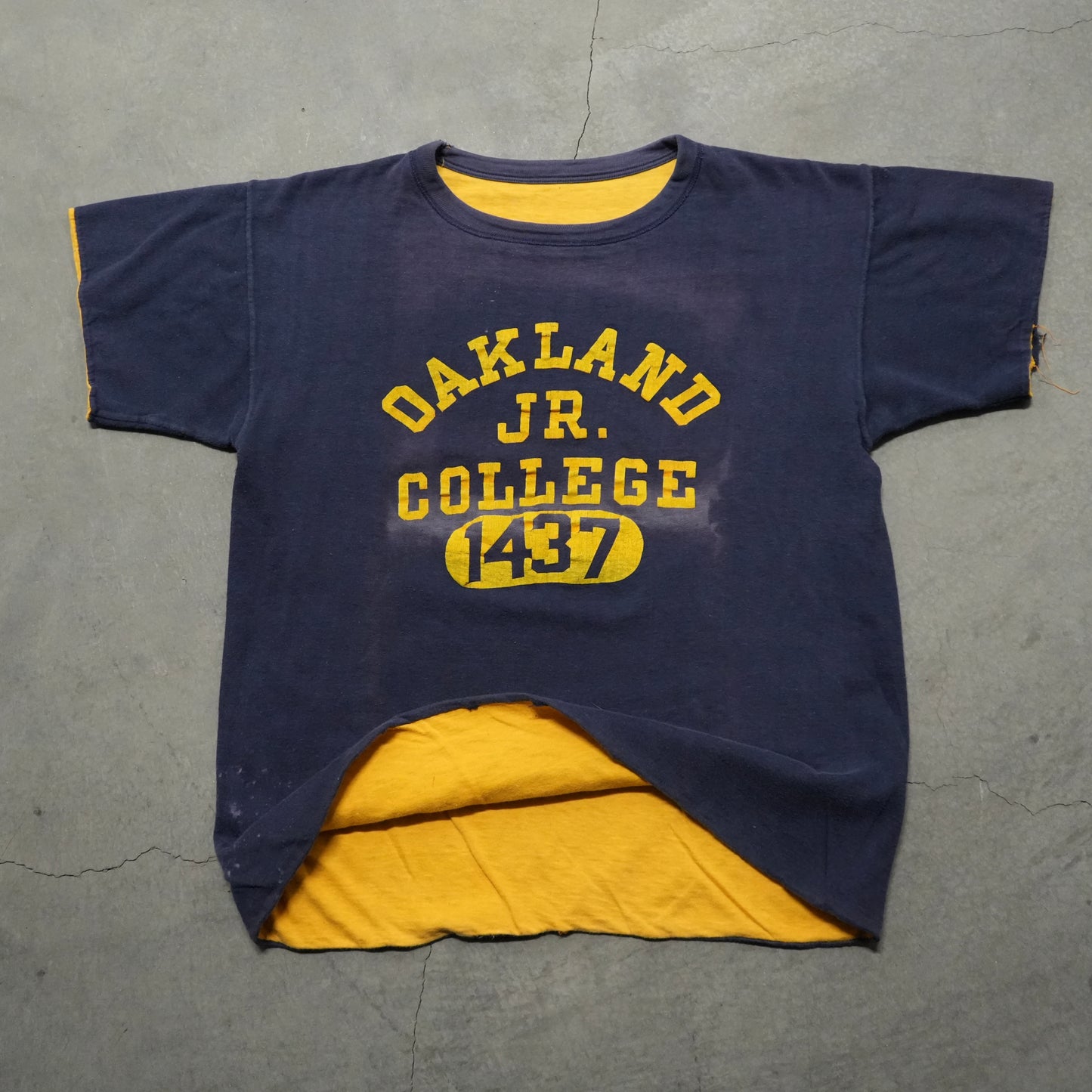 50s oakland jr college reversible tee
