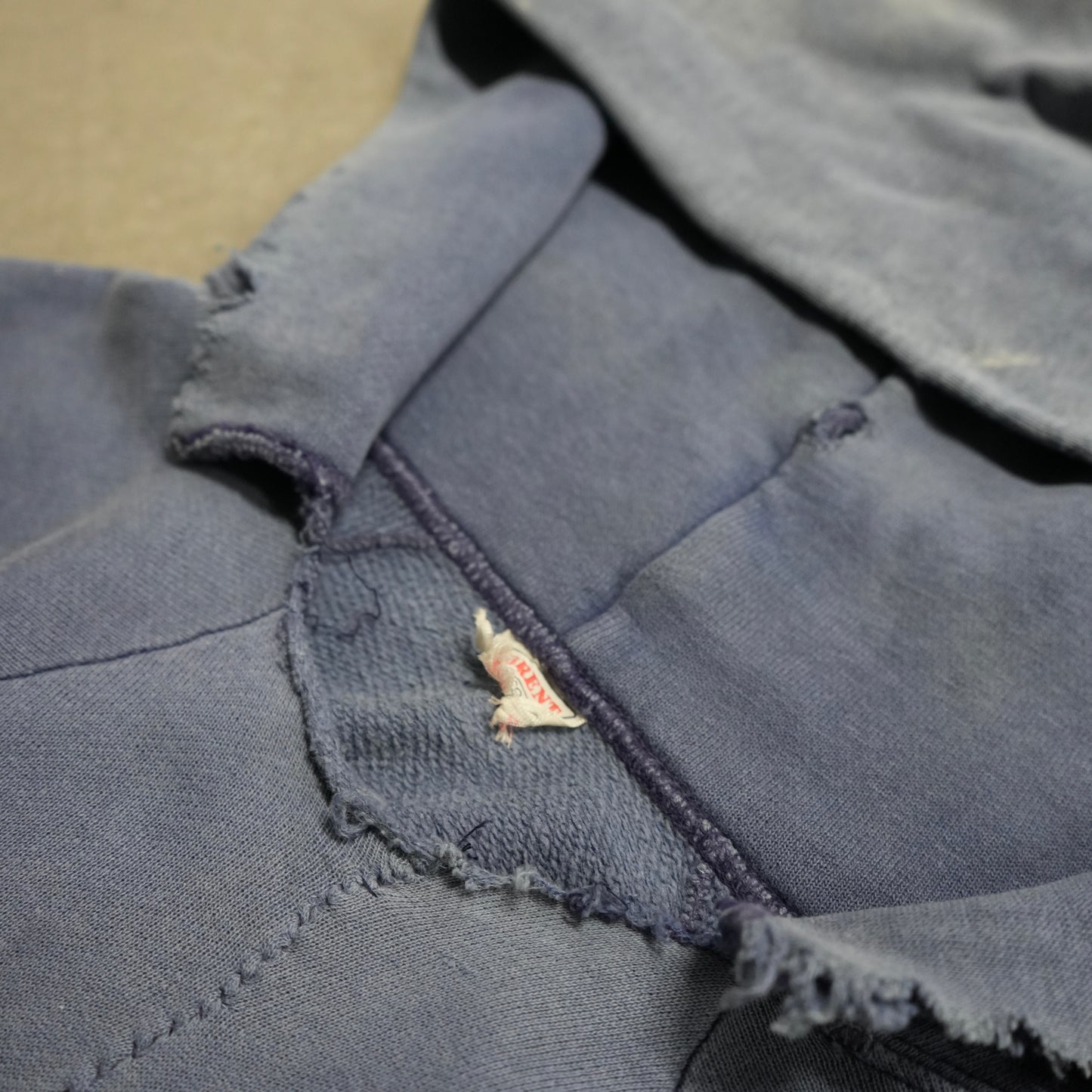 60s faded blue brent hoodie