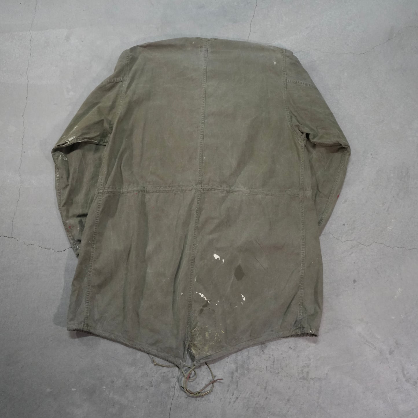 60s military painted fish tail parka