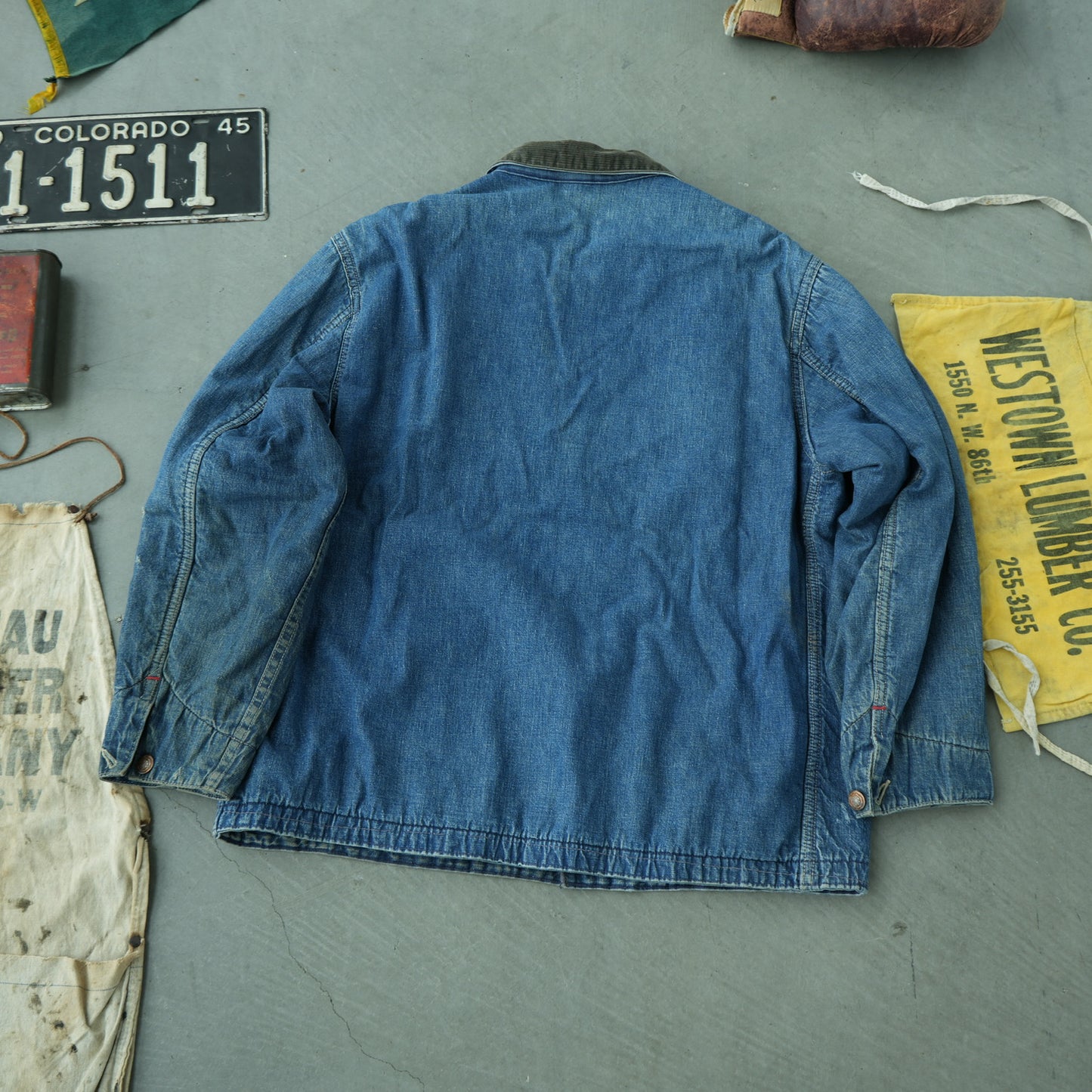 Wrangler Blue Bell Blanket Lined Denim Chore Coat