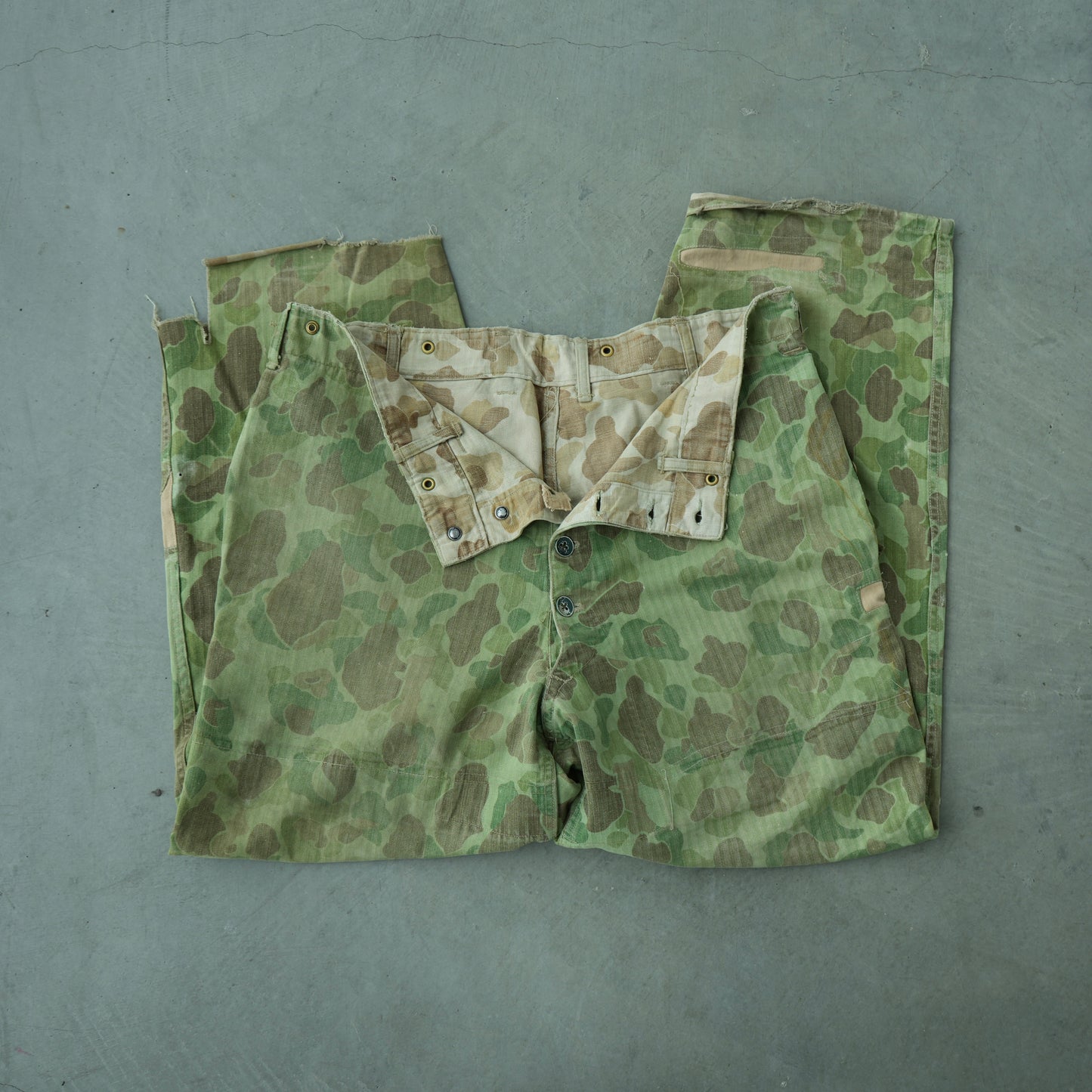 40s usmc p44 frog skin camo pants