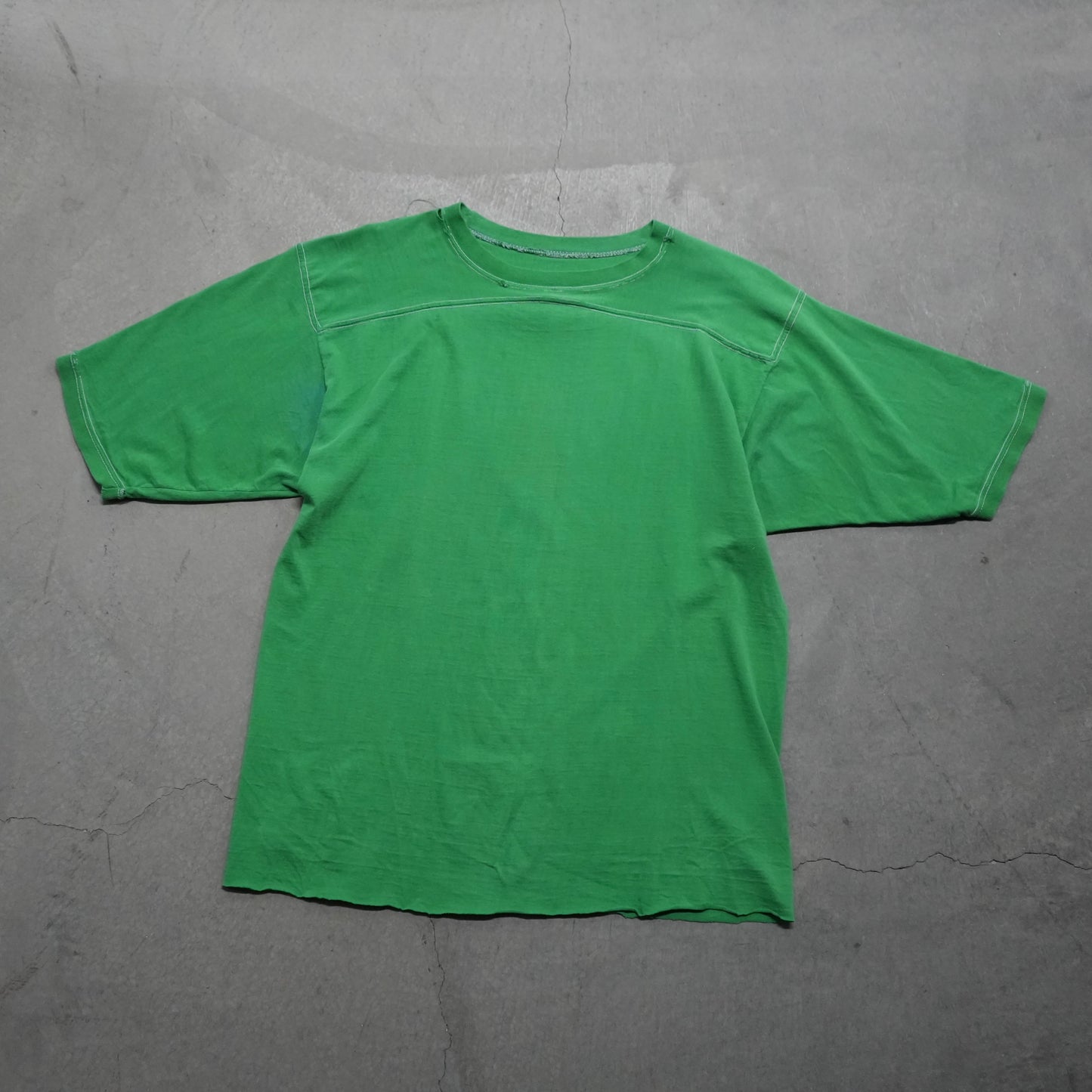70s kelly green jersey cut tee