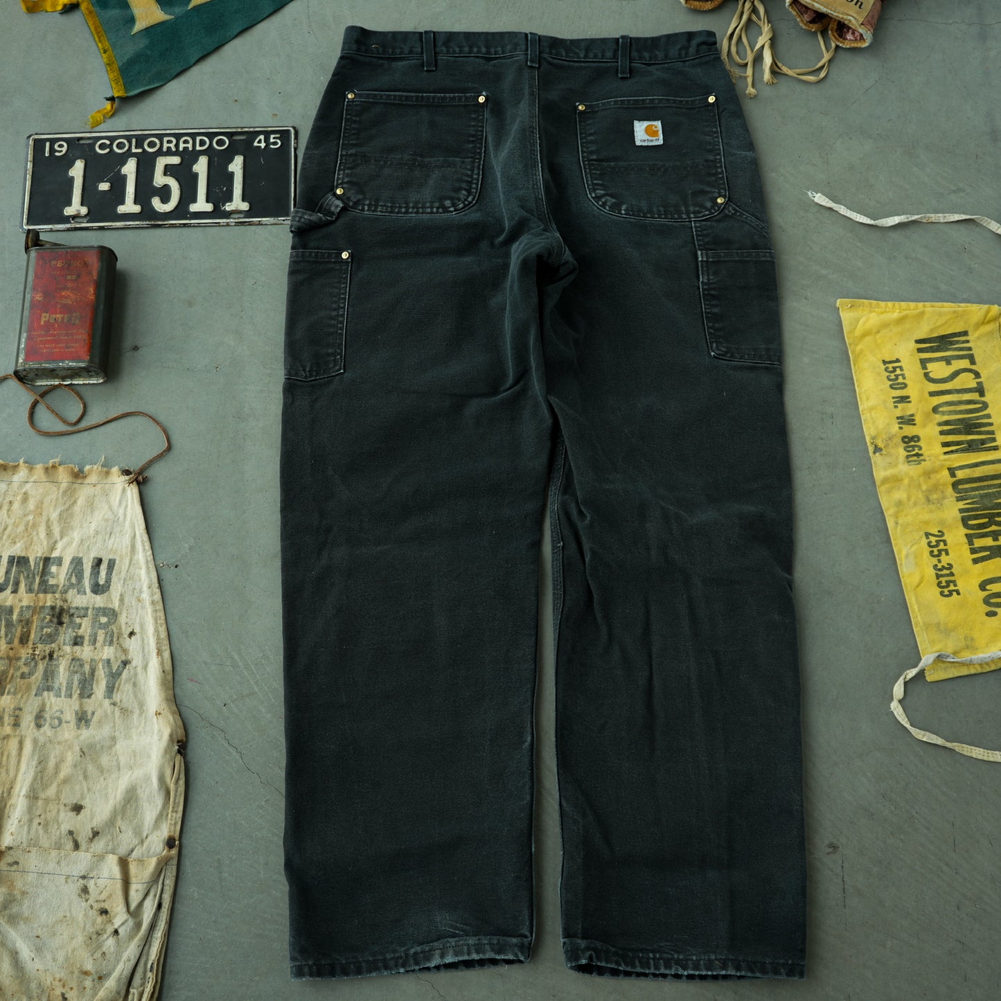 Black Carhartt Double Knee Work Pants