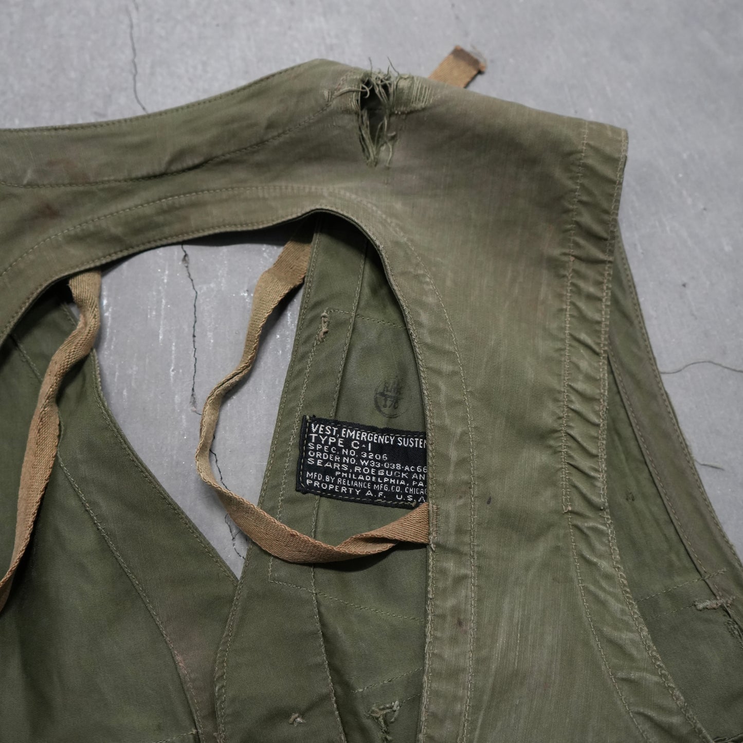 40s usaf emergency vest