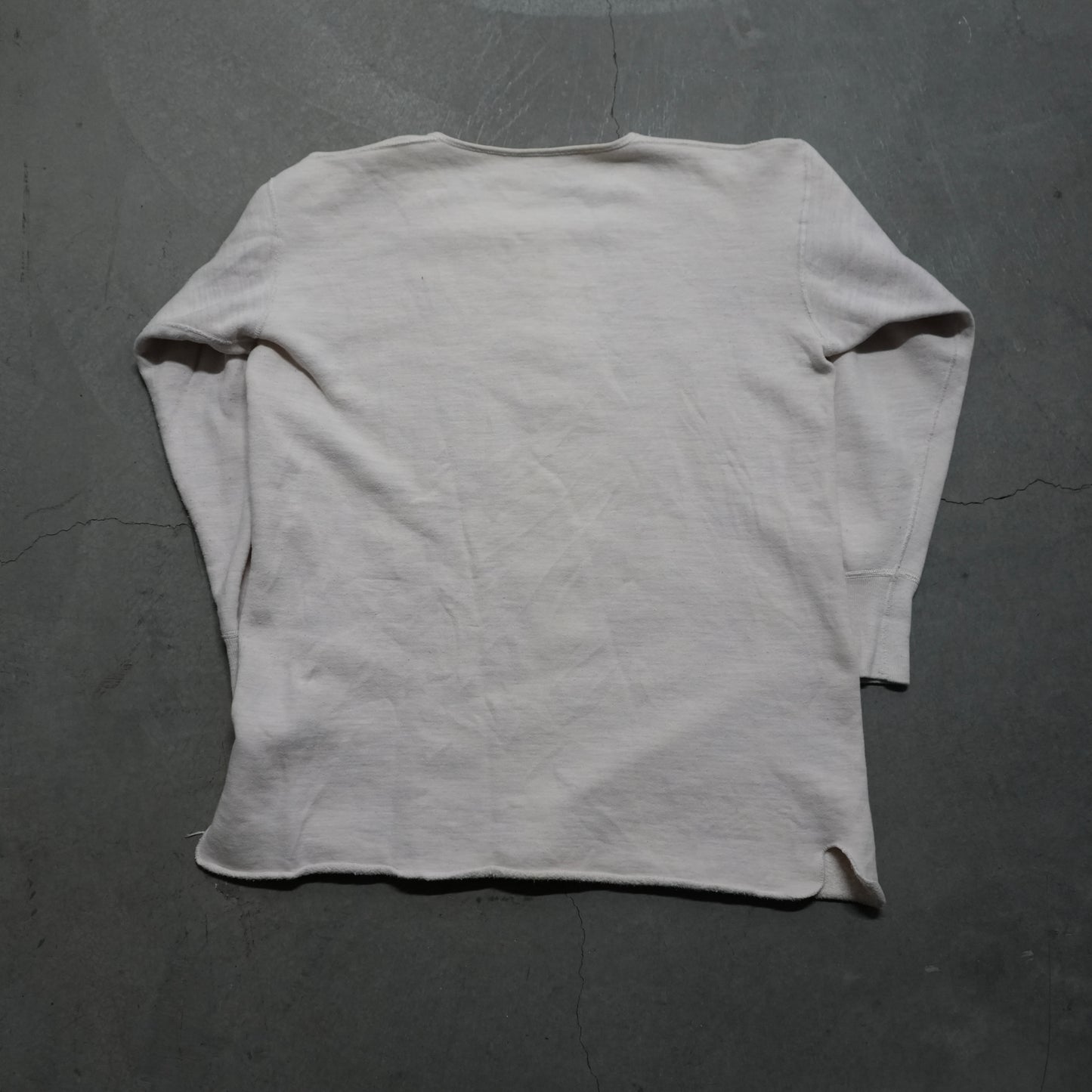 30s cotton henley sweat